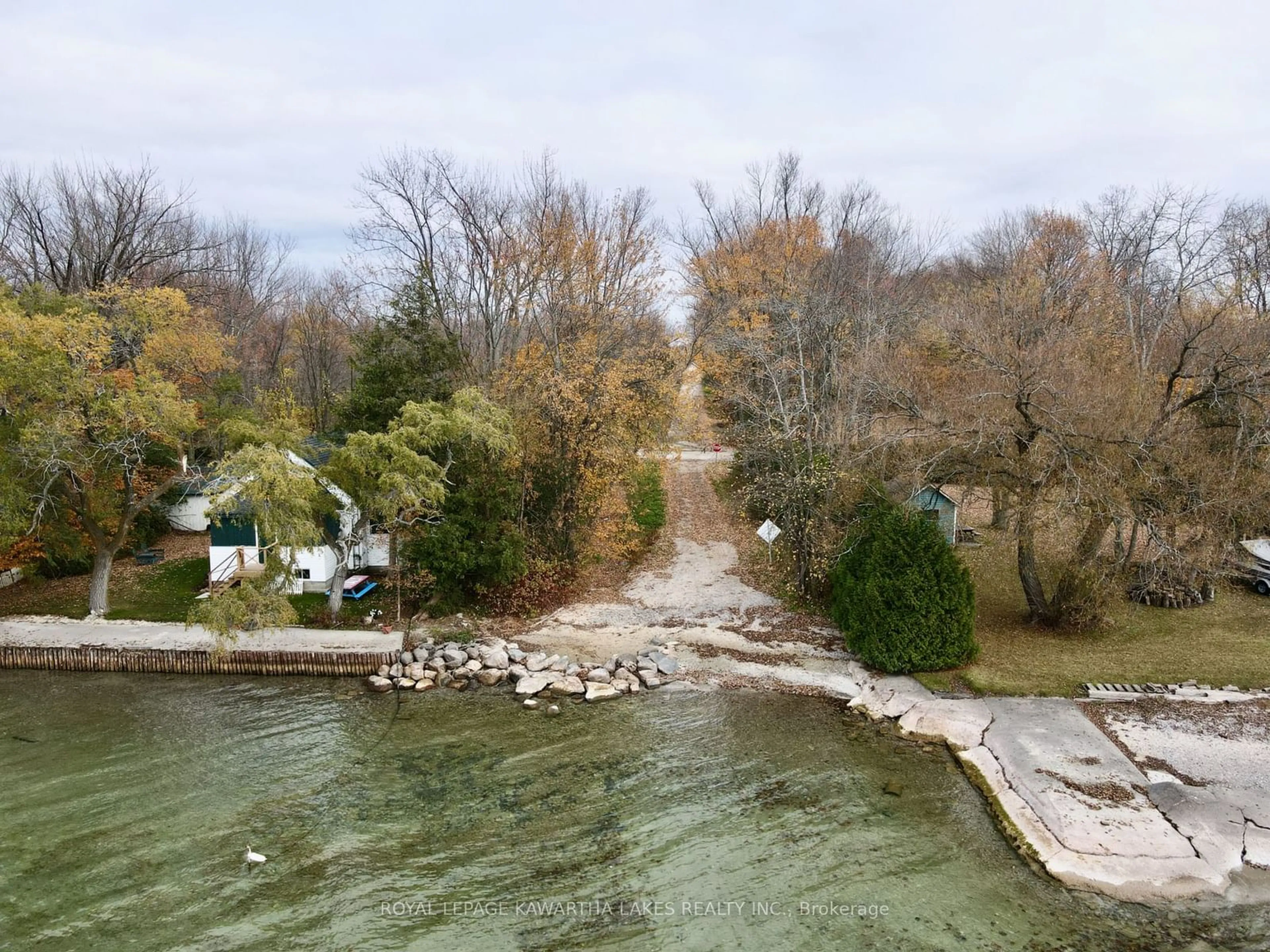 A pic from outside/outdoor area/front of a property/back of a property/a pic from drone, water/lake/river/ocean view for 2501 Lakeshore Dr, Ramara Ontario L0K 1B0