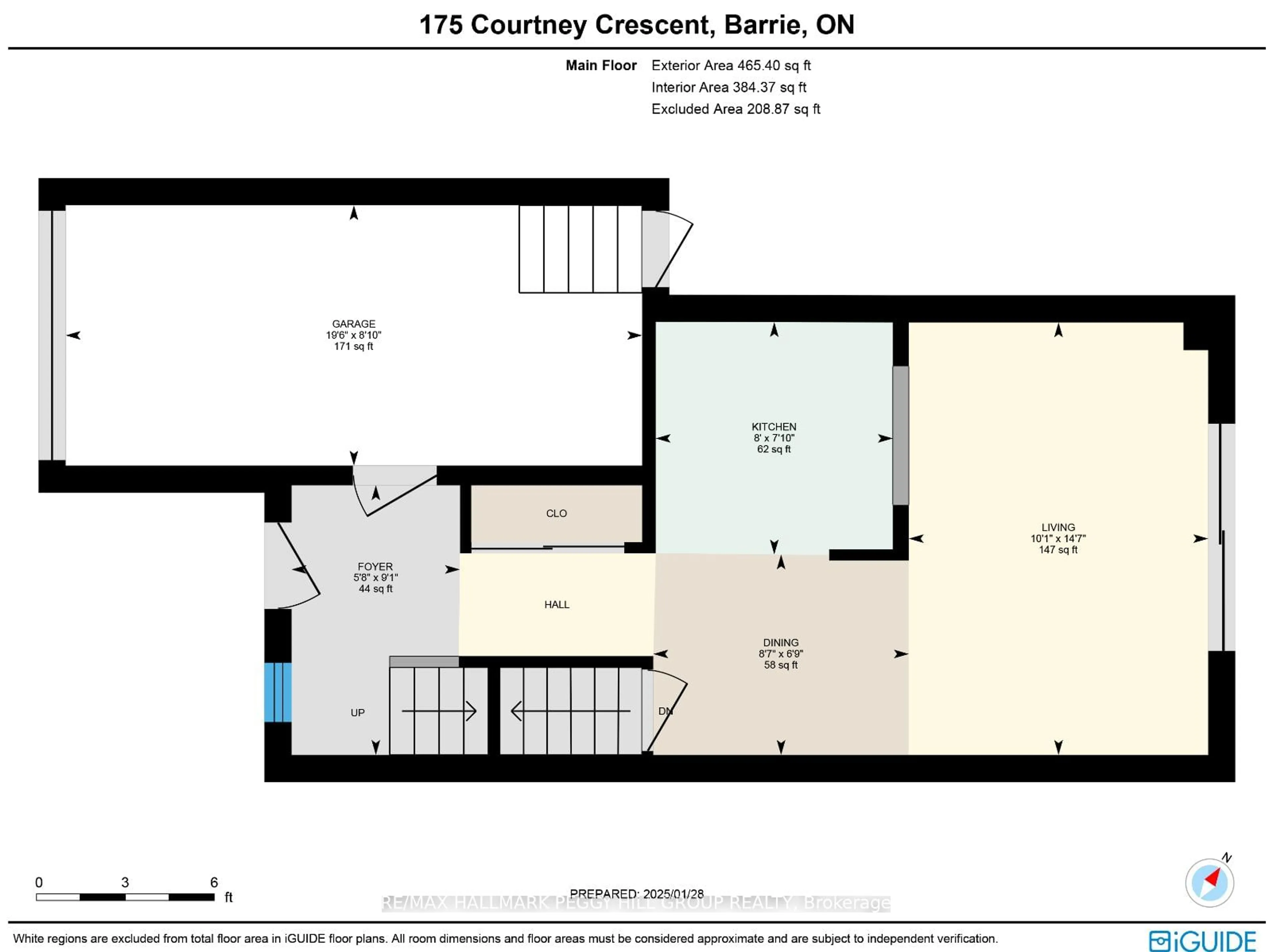 Floor plan for 175 Courtney Cres, Barrie Ontario L4N 5T1