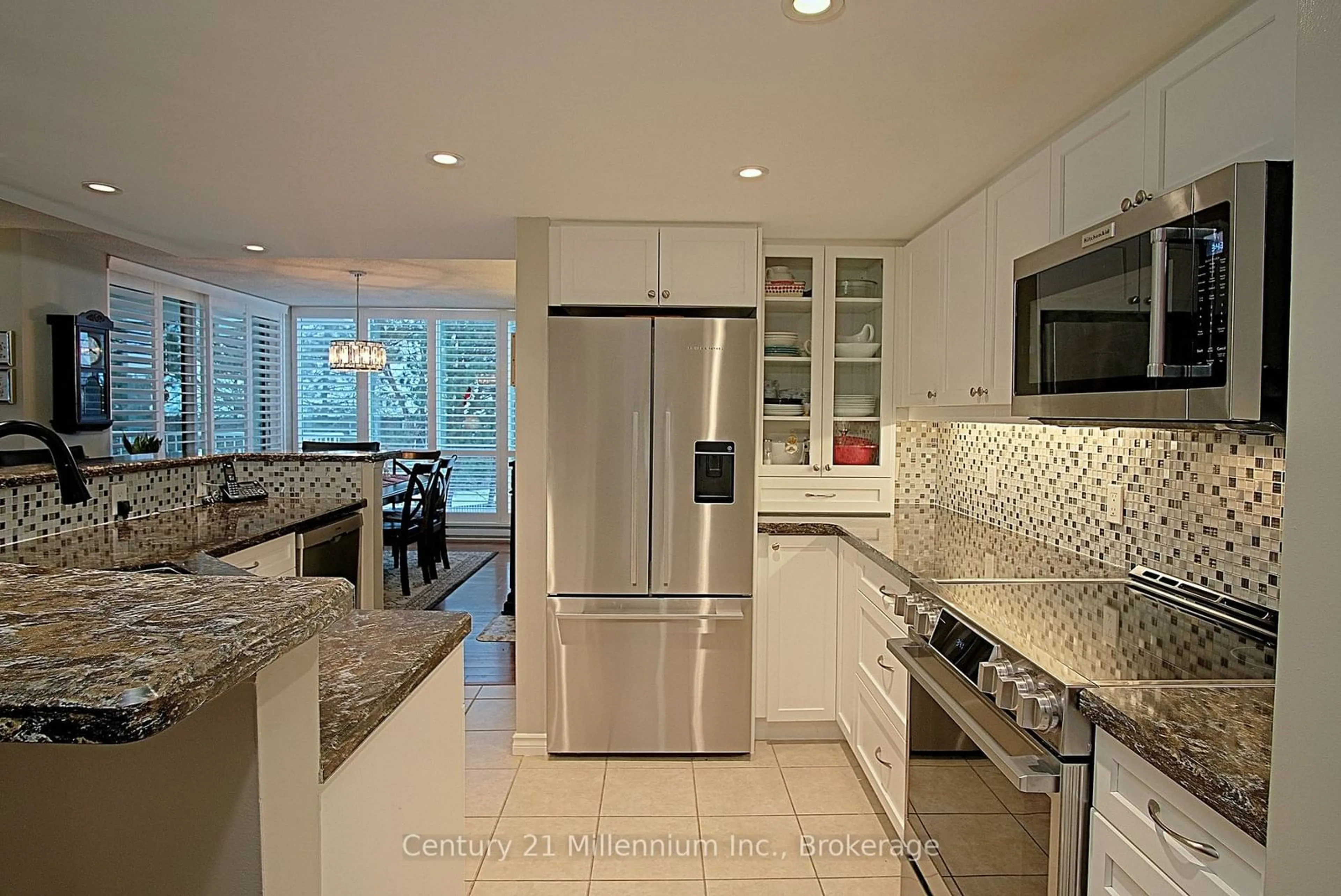 Contemporary kitchen, ceramic/tile floor for 24 Rambling's Way #303, Collingwood Ontario L9Y 5S7