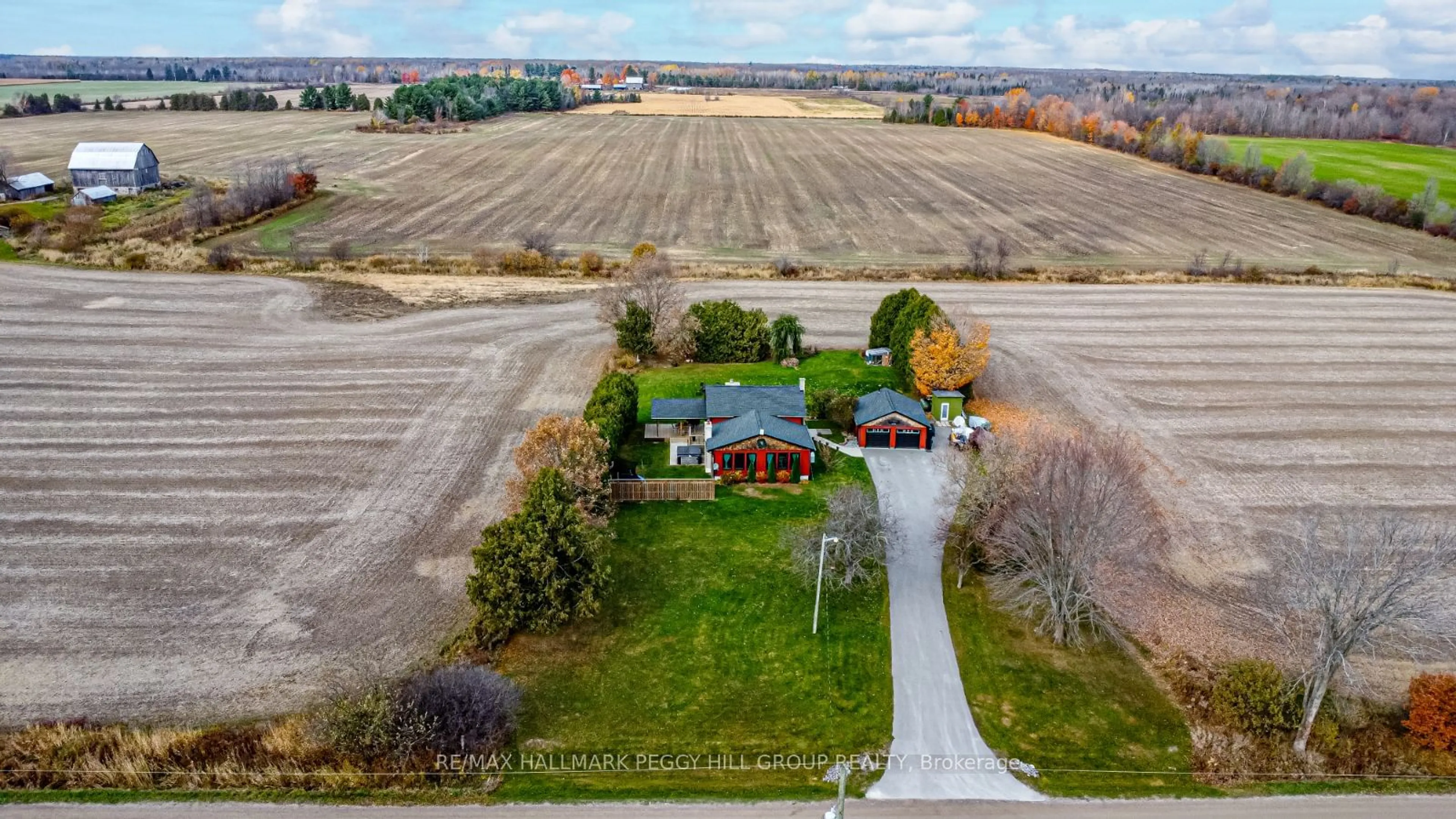 A pic from outside/outdoor area/front of a property/back of a property/a pic from drone, unknown for 1754 Concession 10 Rd, Ramara Ontario L1B 1L9