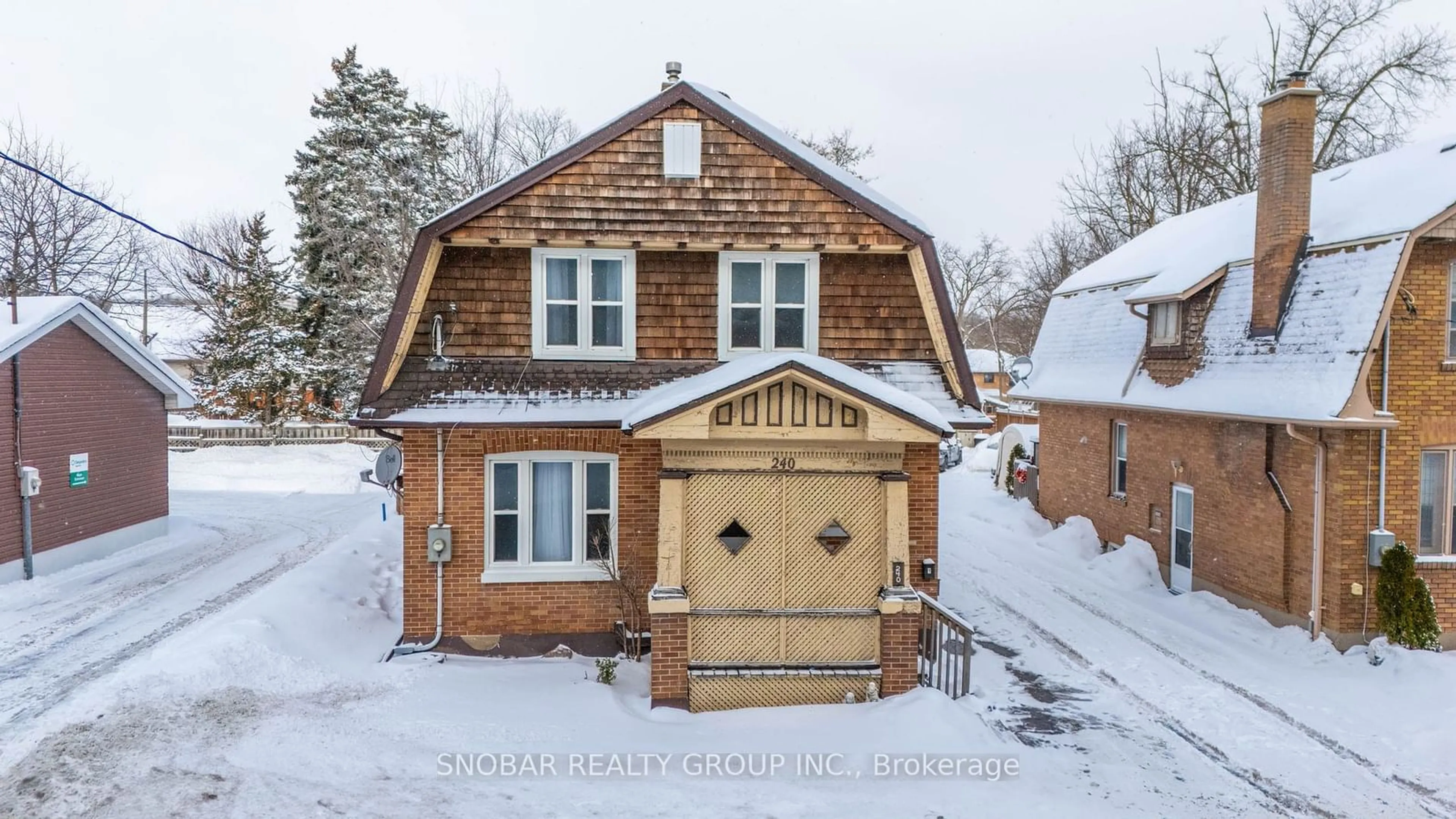 Home with brick exterior material, street for 240 Dunlop St, Barrie Ontario L4N 1B6