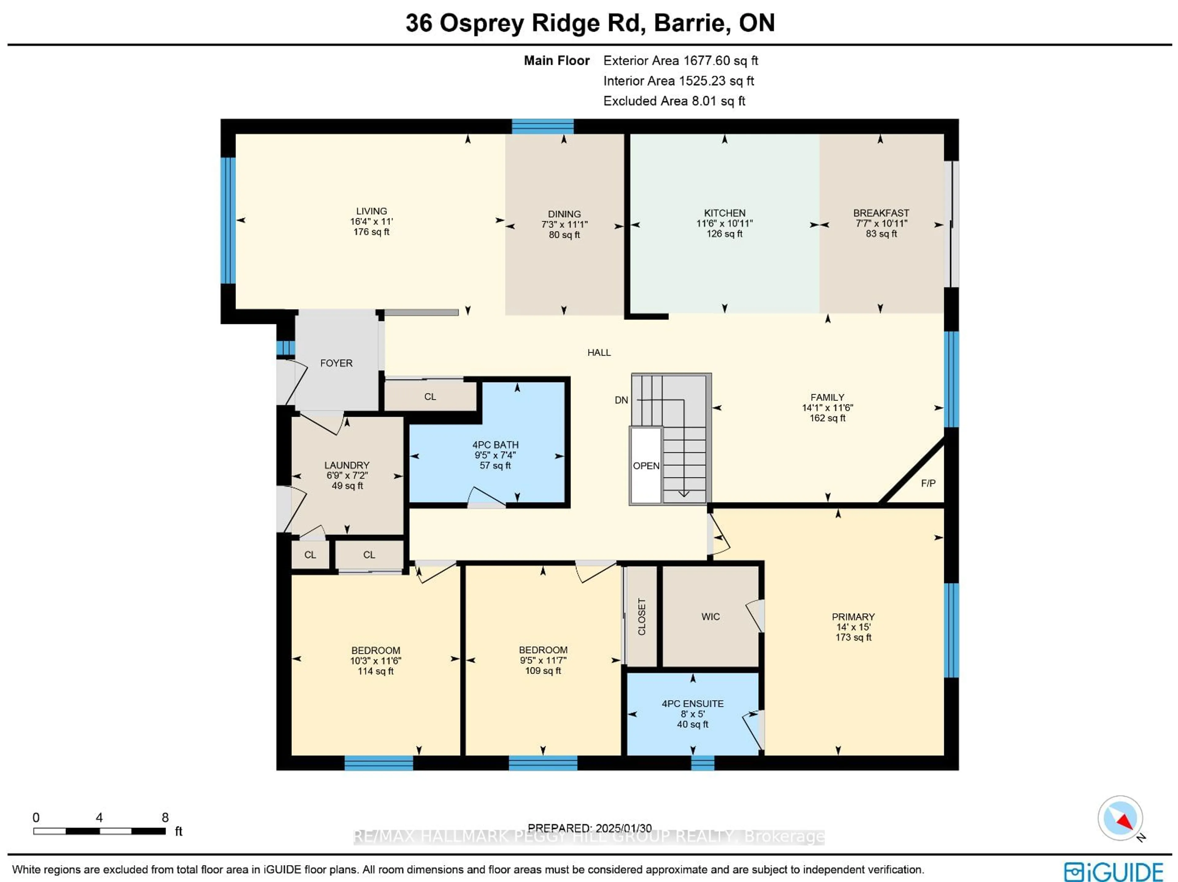 Floor plan for 36 Osprey Ridge Rd, Barrie Ontario L4M 6P2