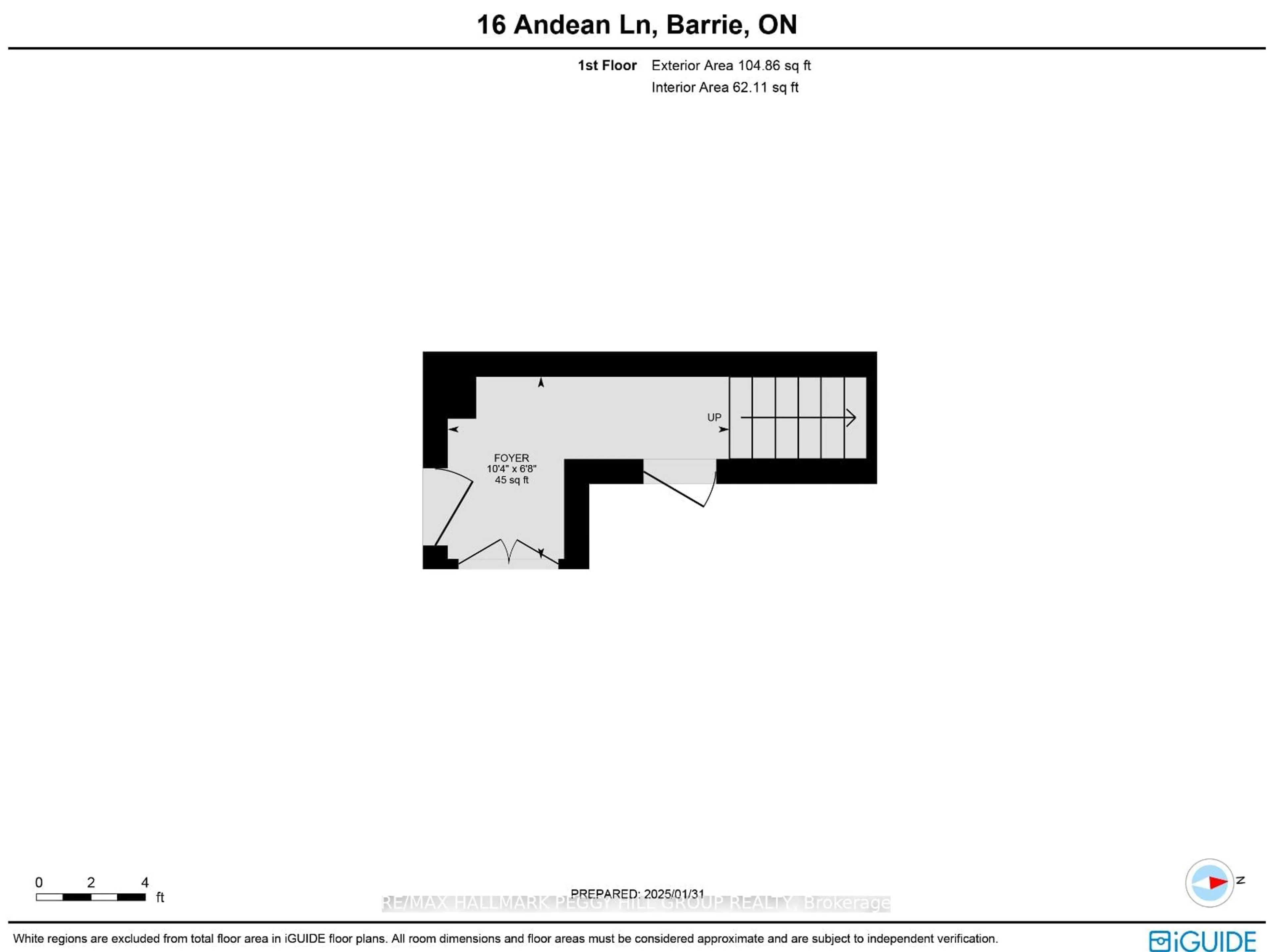 Floor plan for 16 Andean Lane, Barrie Ontario L9J 0J4