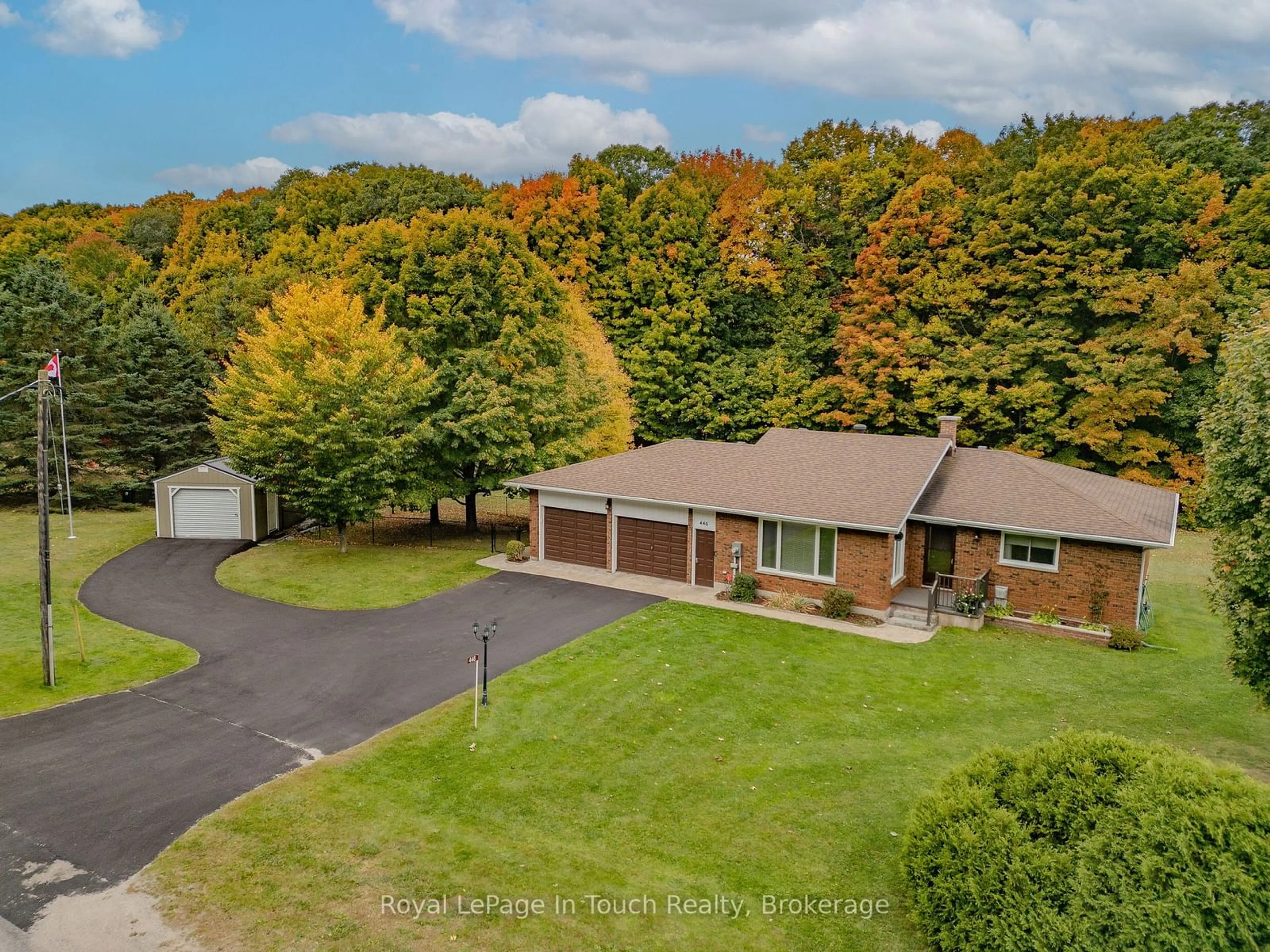 A pic from outside/outdoor area/front of a property/back of a property/a pic from drone, unknown for 446 Concession Road 11, Tiny Ontario L0L 2J0