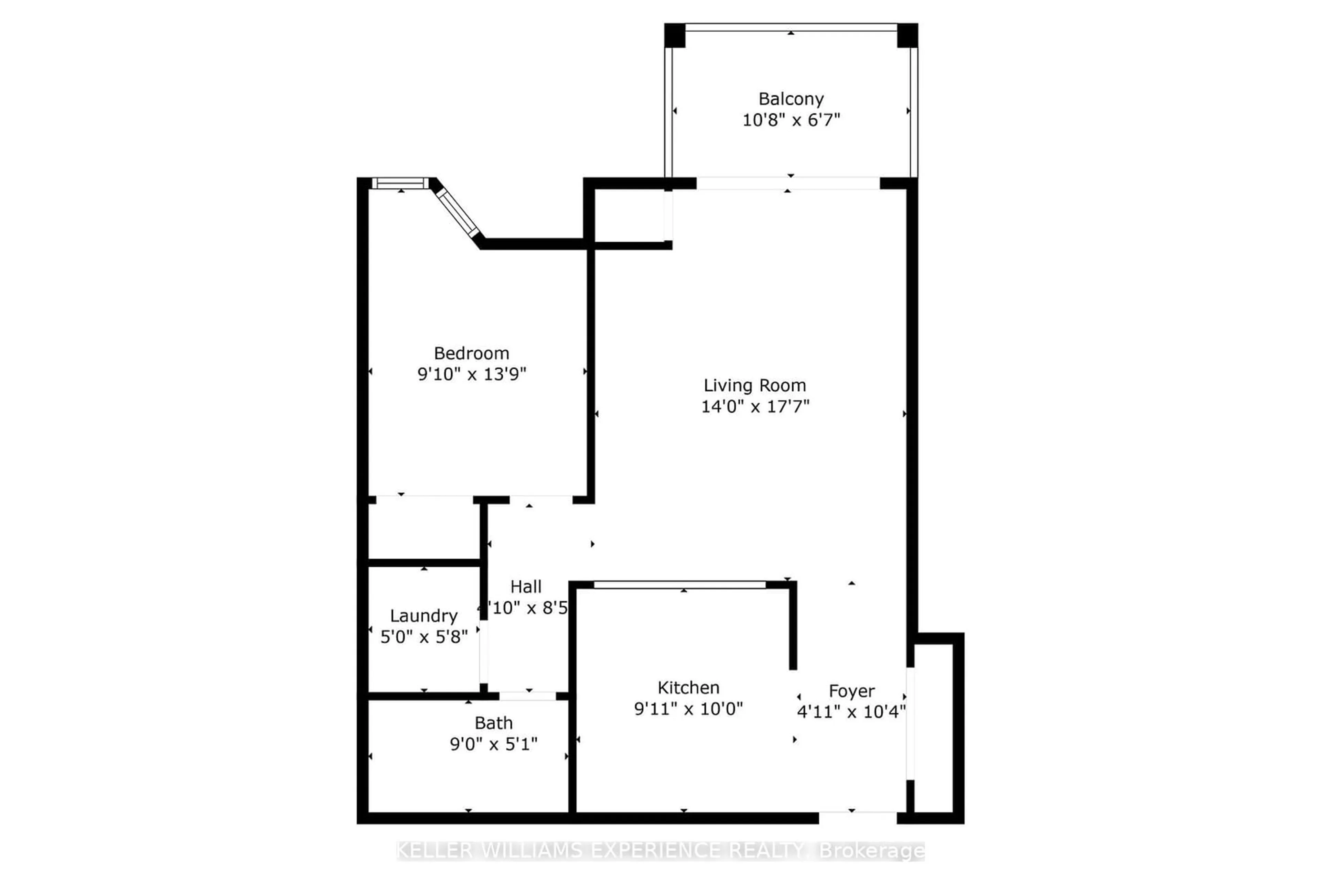 Floor plan for 19B Yonge St #103, Springwater Ontario L0L 1P0