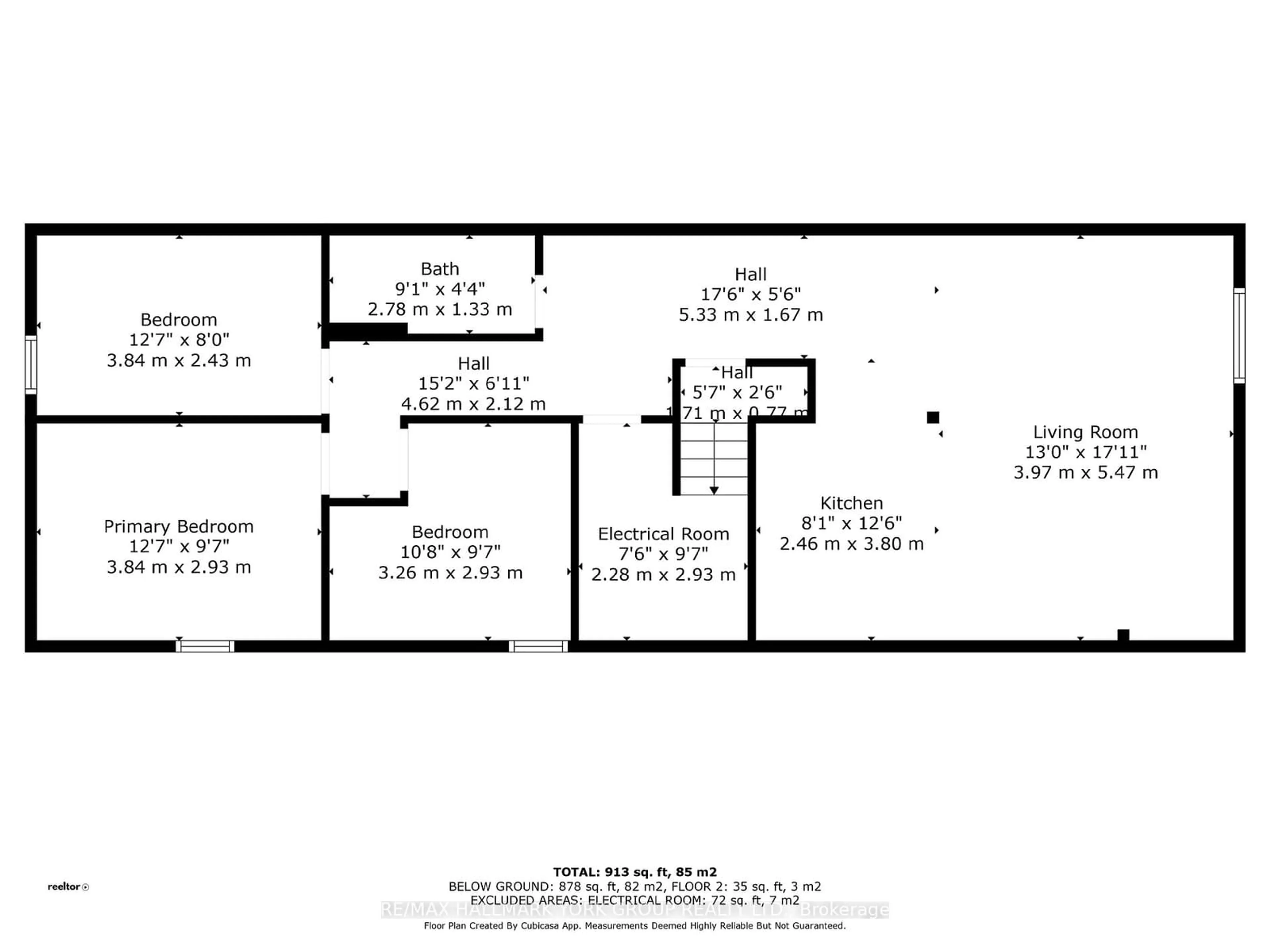 Floor plan for 25A College Cres, Barrie Ontario L4M 2W4