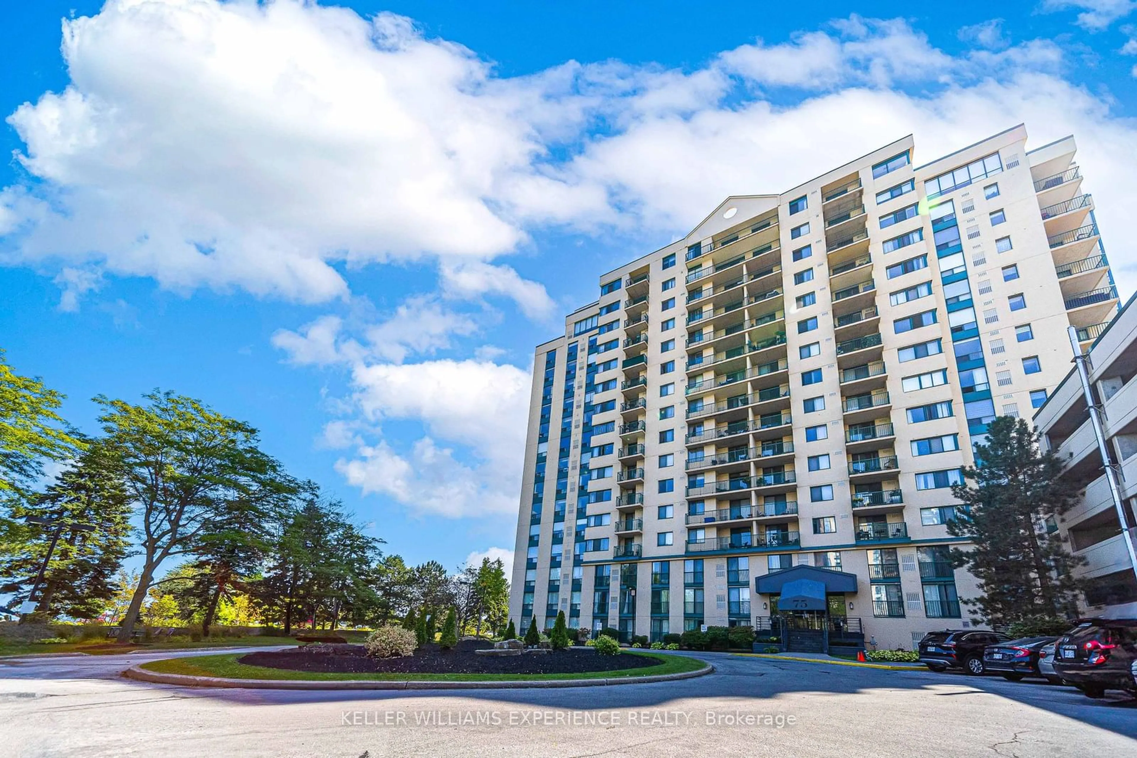 A pic from outside/outdoor area/front of a property/back of a property/a pic from drone, building for 75 Ellen St #709, Barrie Ontario L4N 7R6