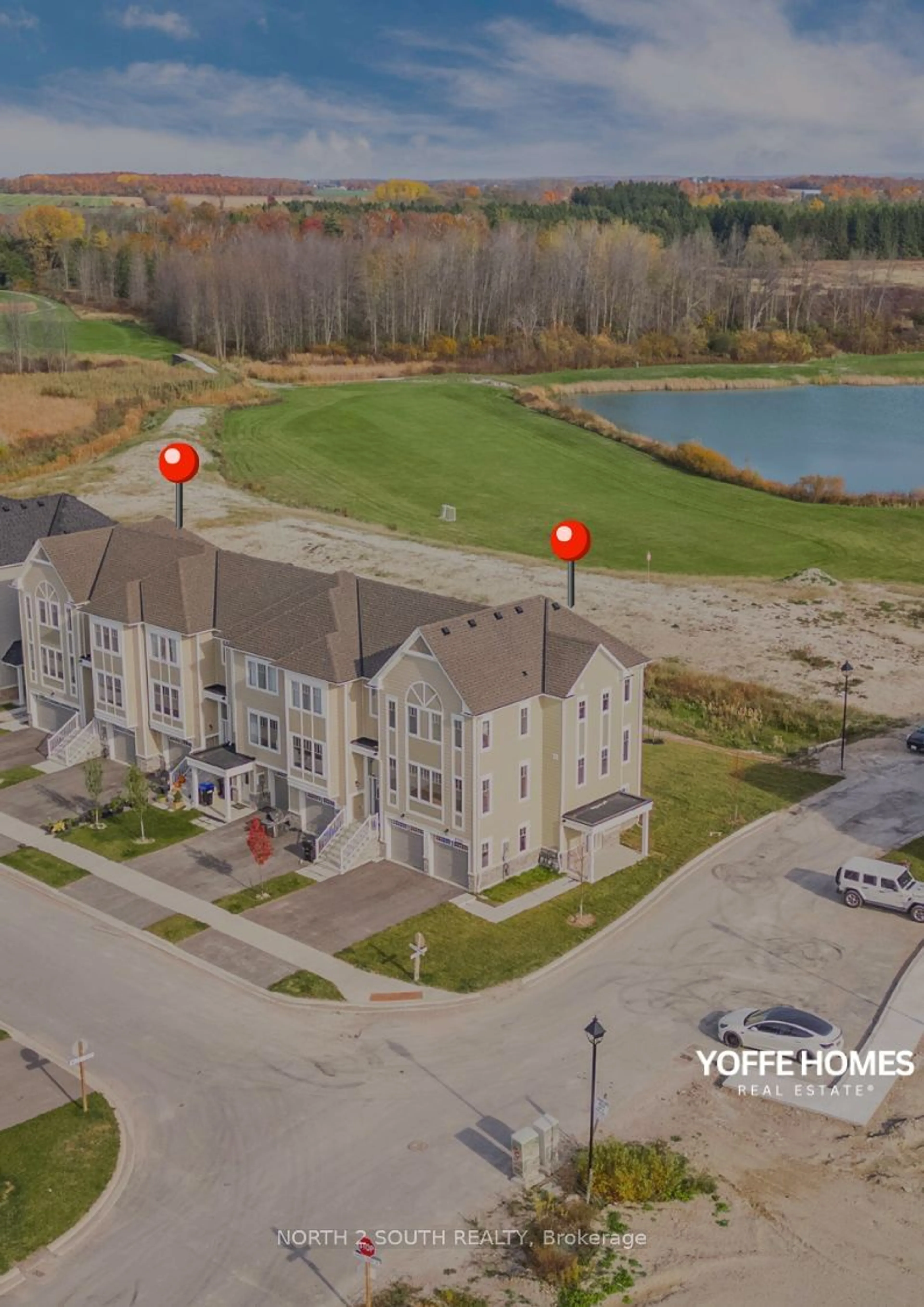 A pic from outside/outdoor area/front of a property/back of a property/a pic from drone, street for 98 Sandhill Crane Dr, Wasaga Beach Ontario L9Z 0K4