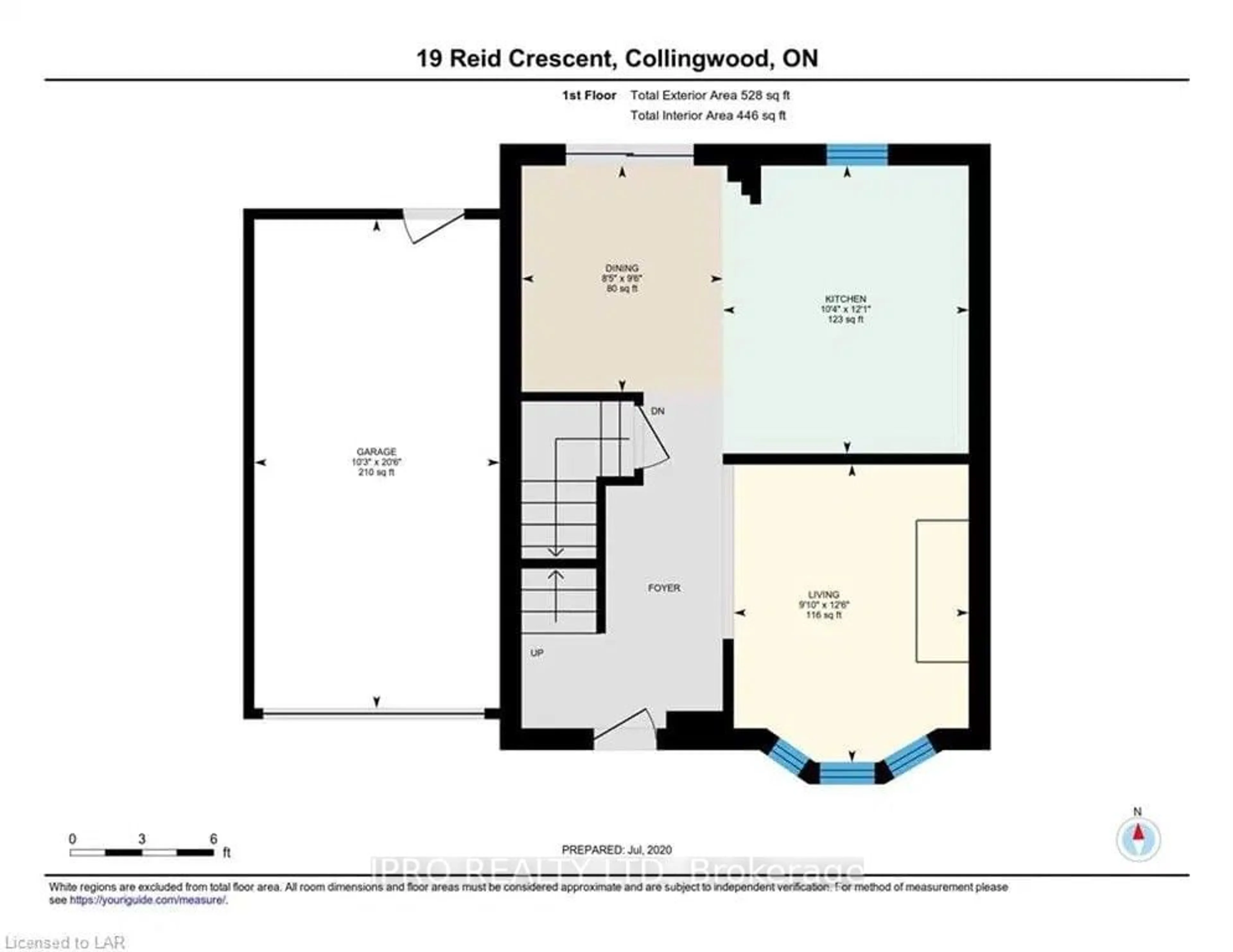 Floor plan for 19 Reid Cres, Collingwood Ontario L9Y 4J9