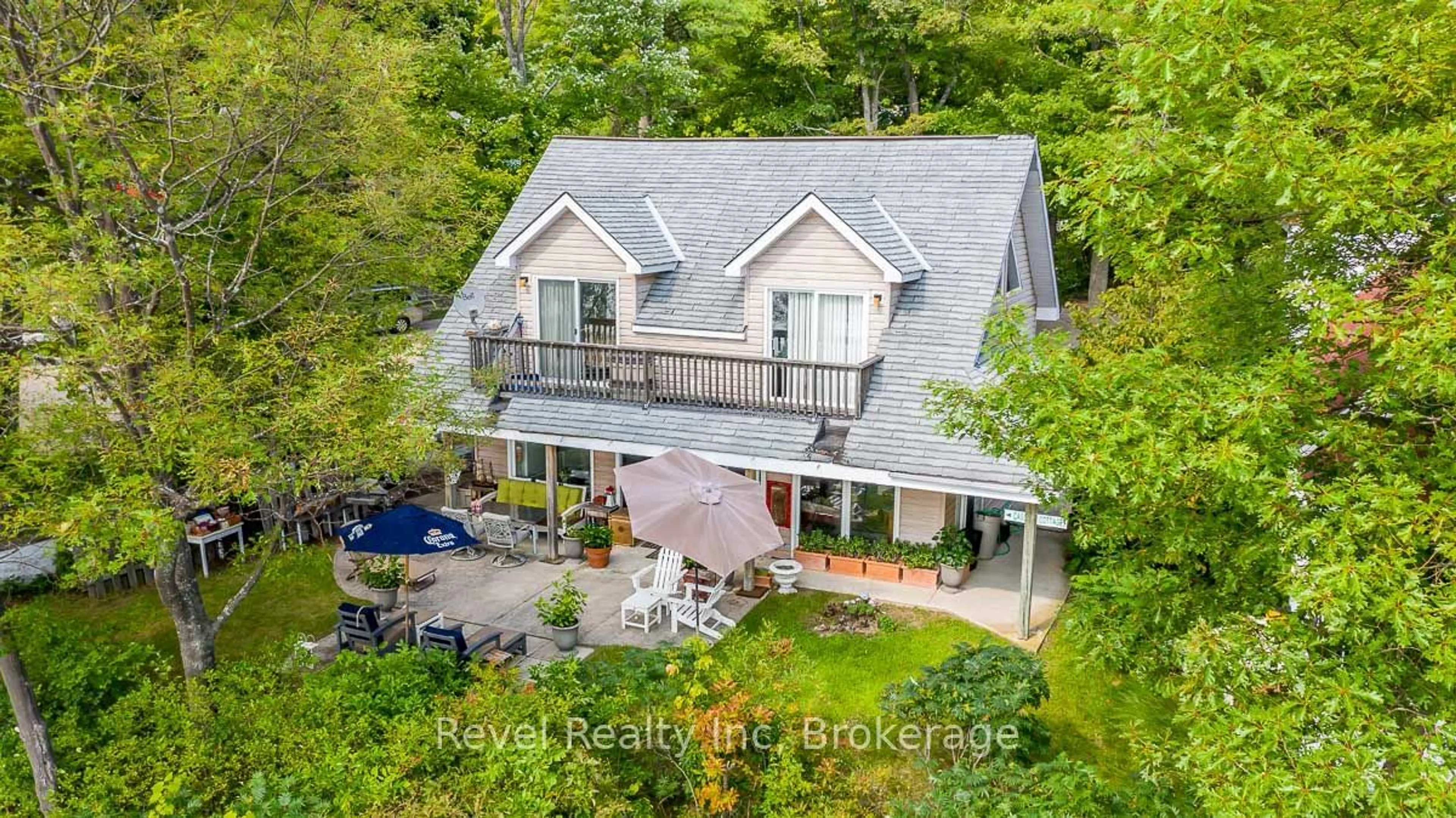 A pic from outside/outdoor area/front of a property/back of a property/a pic from drone, water/lake/river/ocean view for 739 Concession 15 Rd #11A, Tiny Ontario L9M 0H7