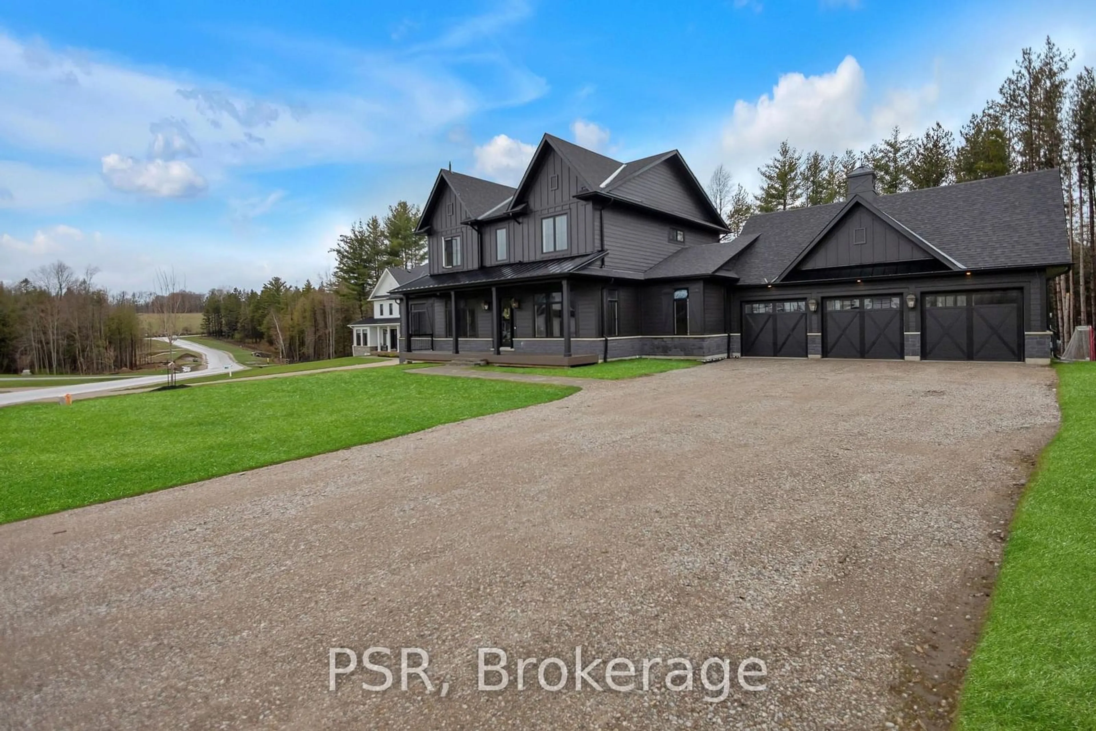 A pic from outside/outdoor area/front of a property/back of a property/a pic from drone, street for 72 Georgian Grande Dr, Oro-Medonte Ontario L0K 1E0