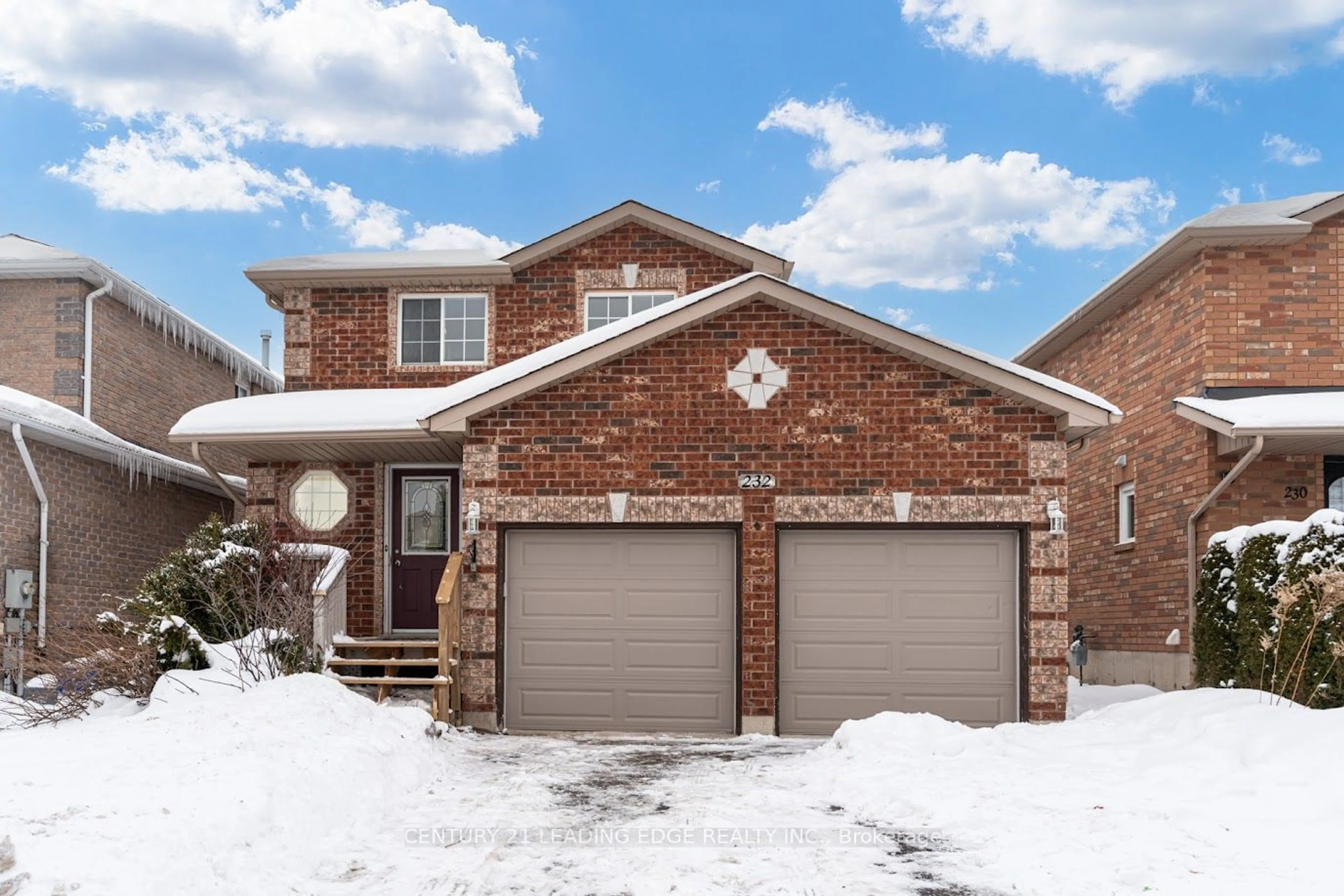 Home with brick exterior material, street for 232 Nathan Cres, Barrie Ontario L4N 0N3