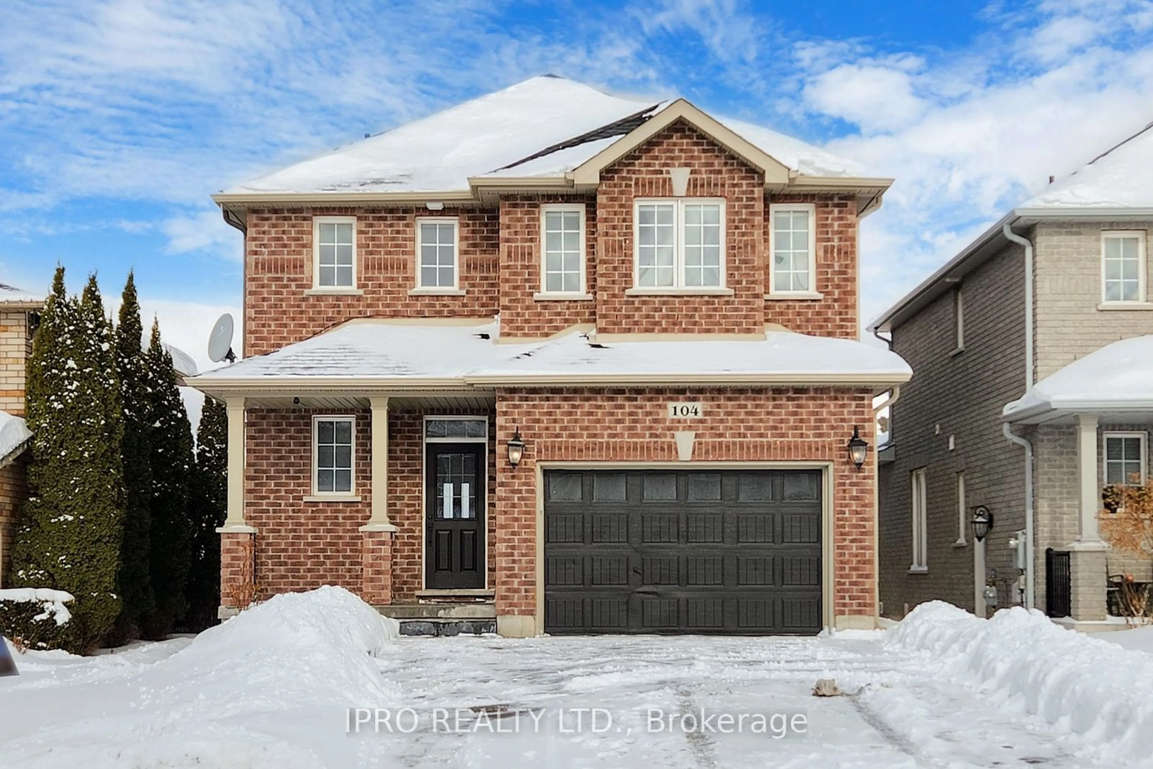 Home with brick exterior material, street for 104 Nathan Cres, Barrie Ontario L4N 0S6