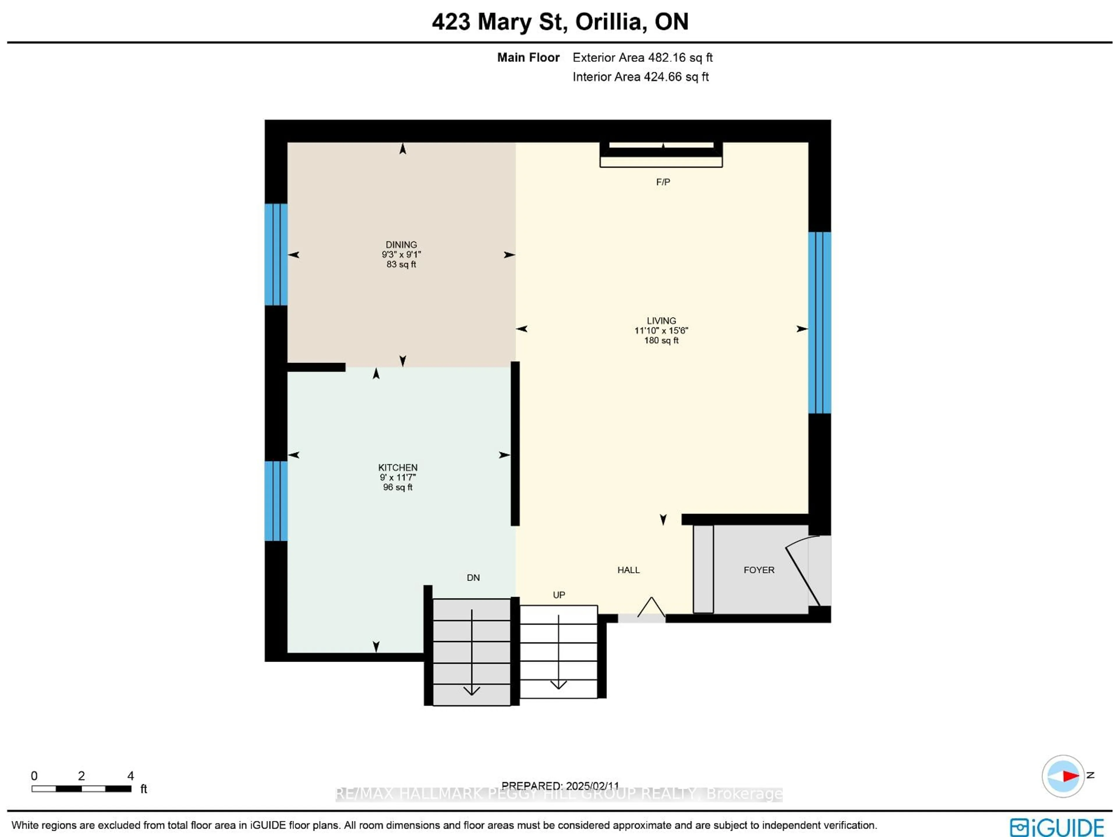 Floor plan for 423 Mary St, Orillia Ontario L3V 3G5