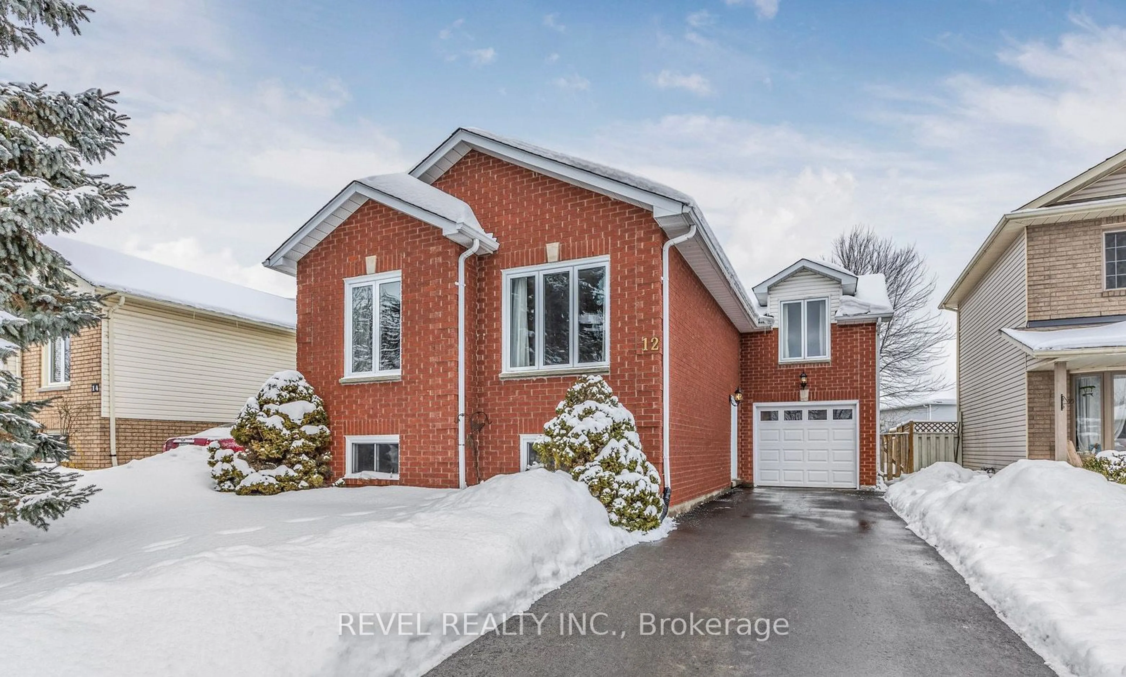 Home with brick exterior material, street for 12 Ward Dr, Barrie Ontario L4N 7N9