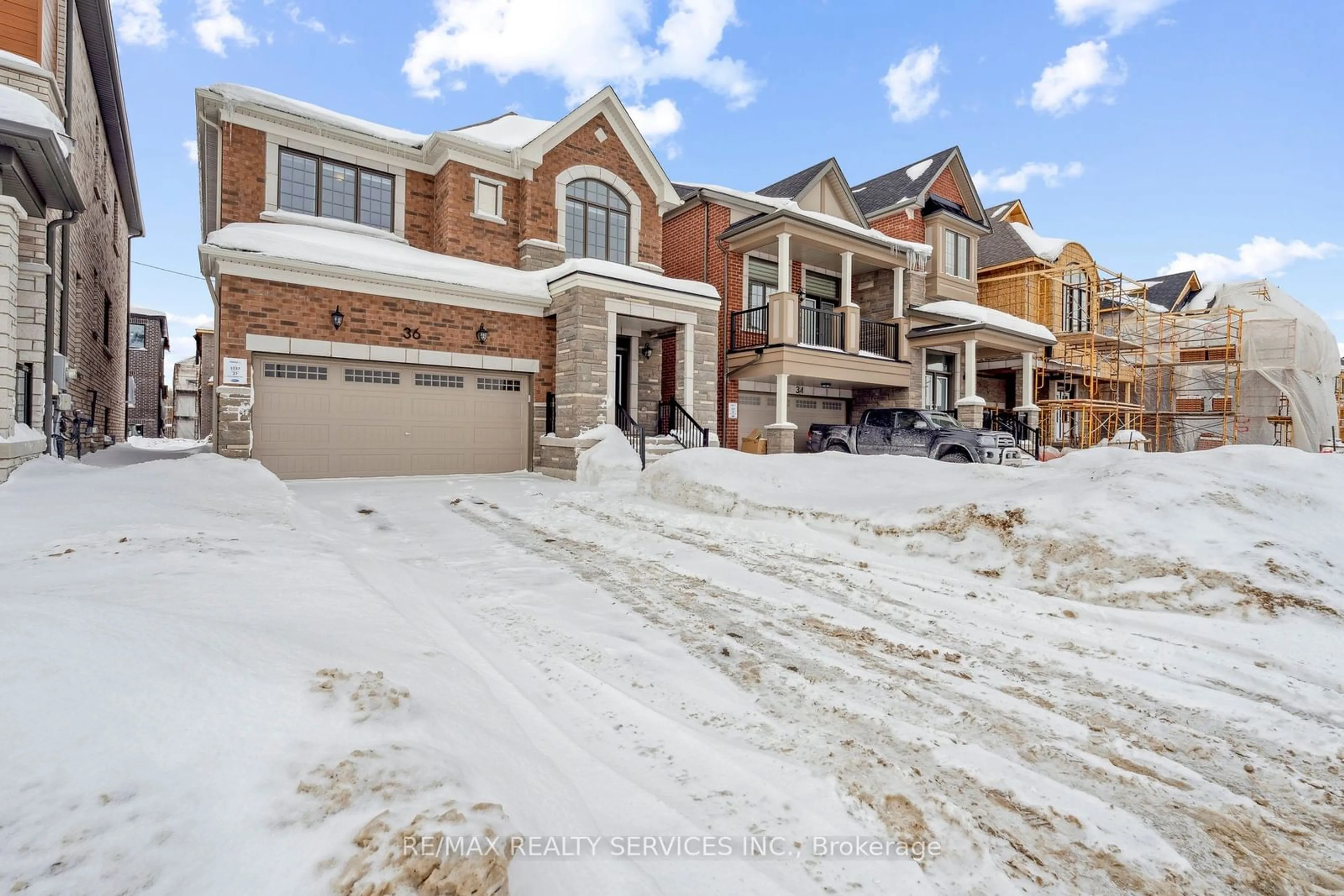 Home with brick exterior material, street for 36 Betterridge Tr, Barrie Ontario L9J 0Z6