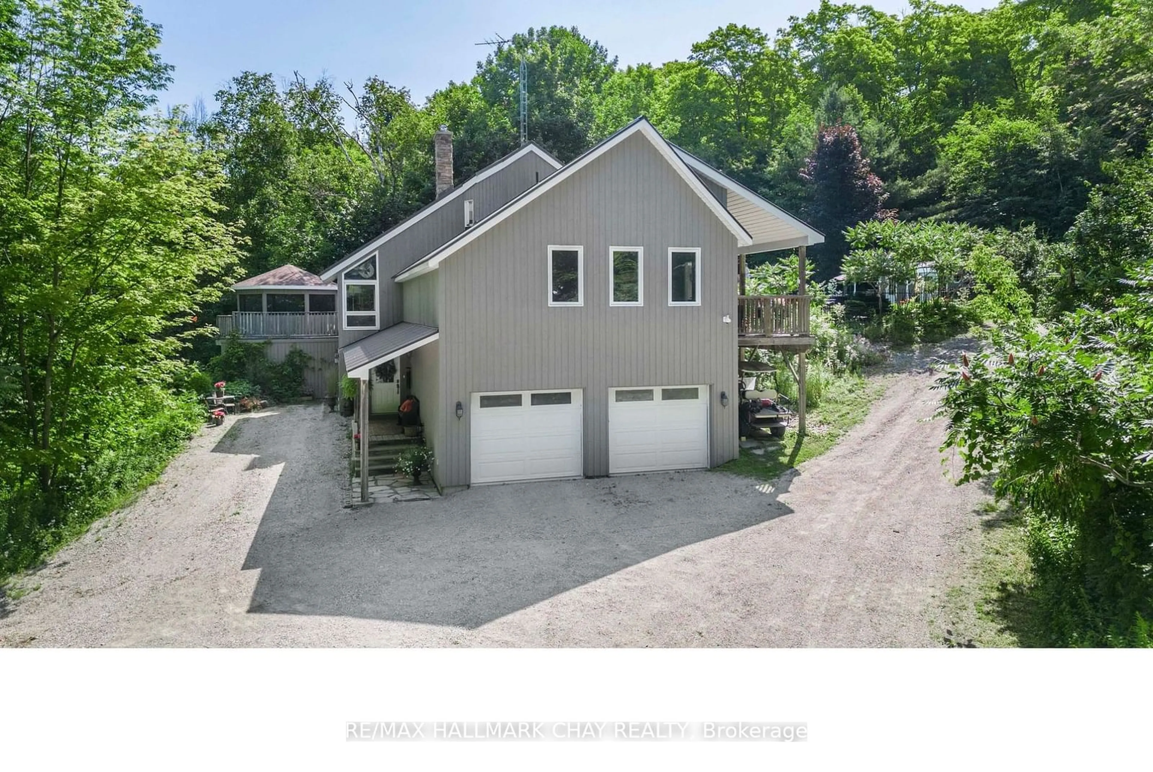 A pic from outside/outdoor area/front of a property/back of a property/a pic from drone, street for 1241 BASS LAKE Sdrd, Oro-Medonte Ontario L0L 1T0