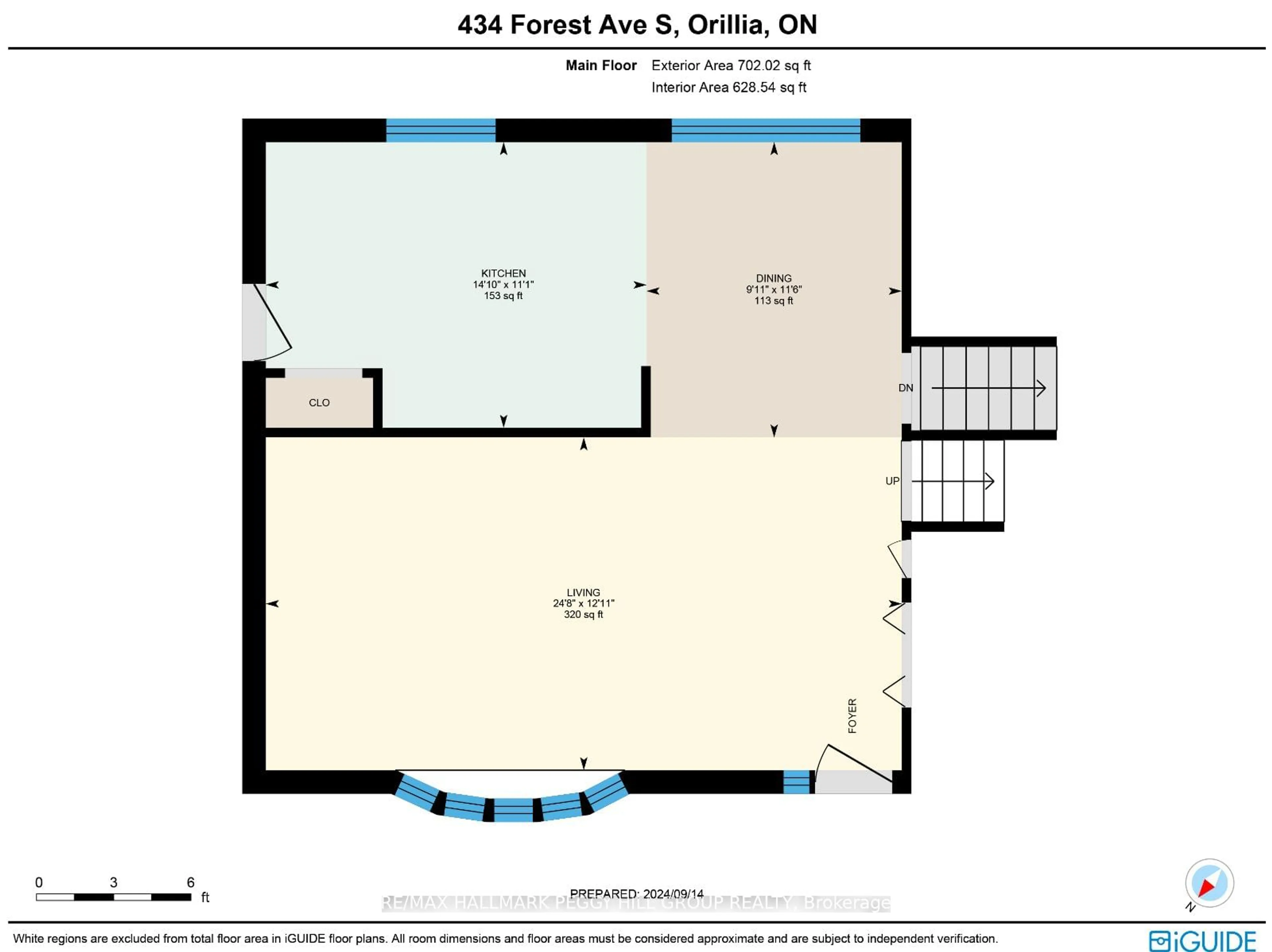 Floor plan for 434 Forest Ave, Orillia Ontario L3V 4A1