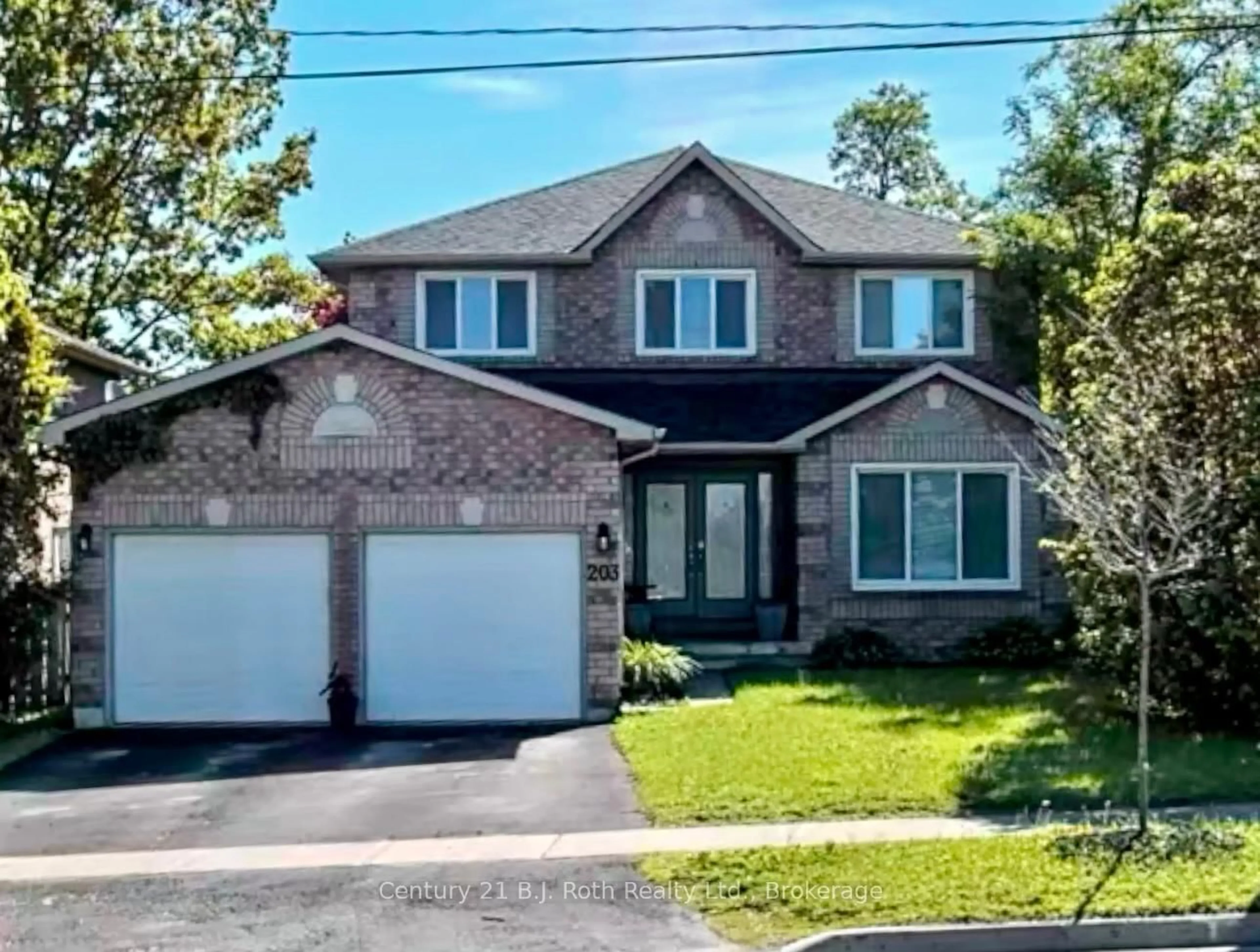 Home with brick exterior material, street for 203 Ferndale Dr, Barrie Ontario L4N 8A1