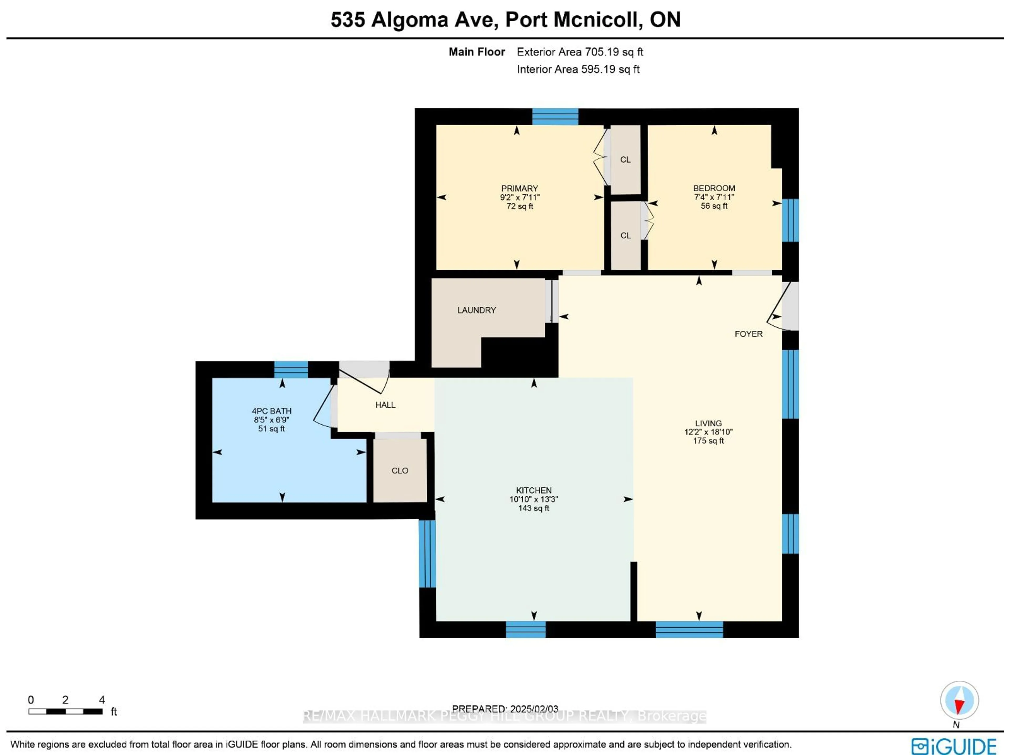 Floor plan for 535 Algoma Ave, Tay Ontario L0K 1R0