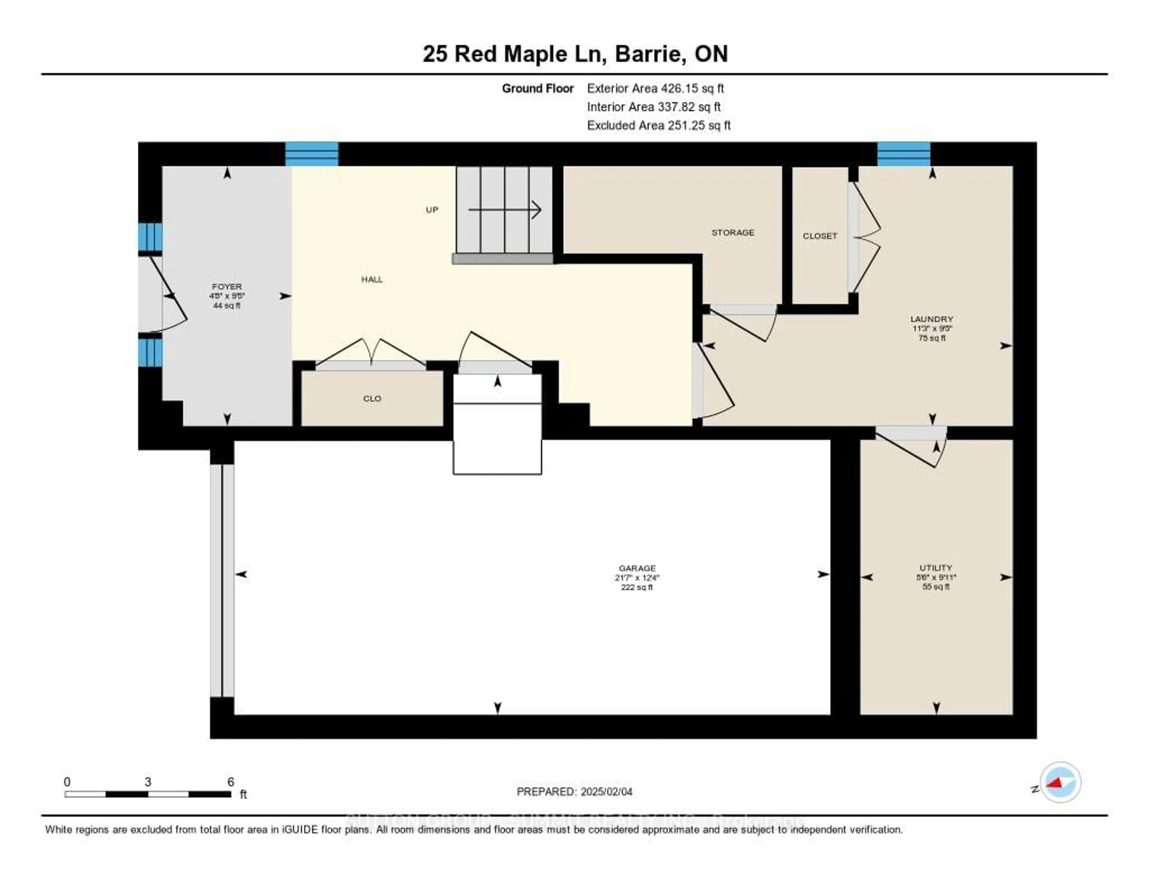 Floor plan for 25 Red Maple Lane, Barrie Ontario L9J 0N4