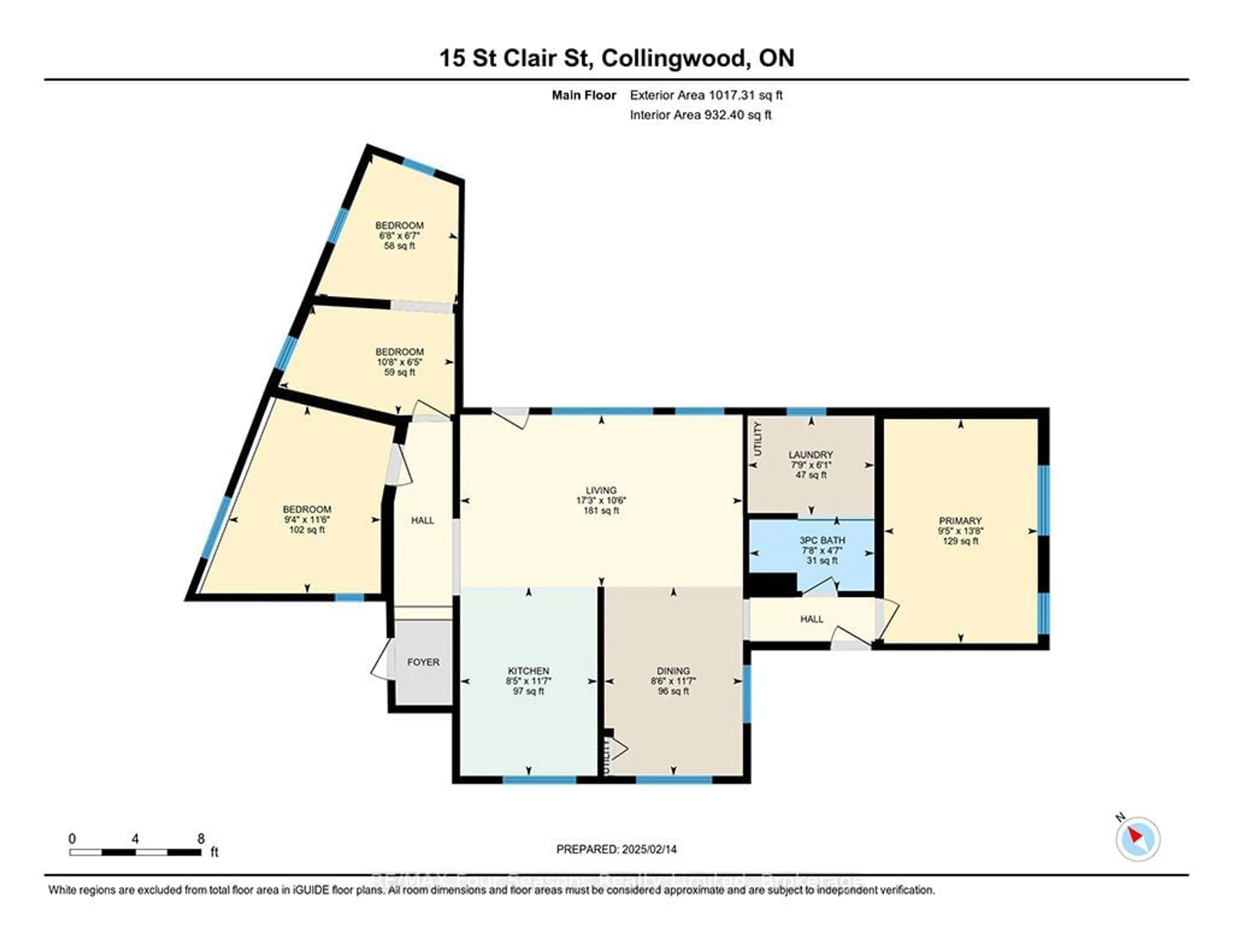 Floor plan for 15 St Clair St, Collingwood Ontario L9Y 5N5