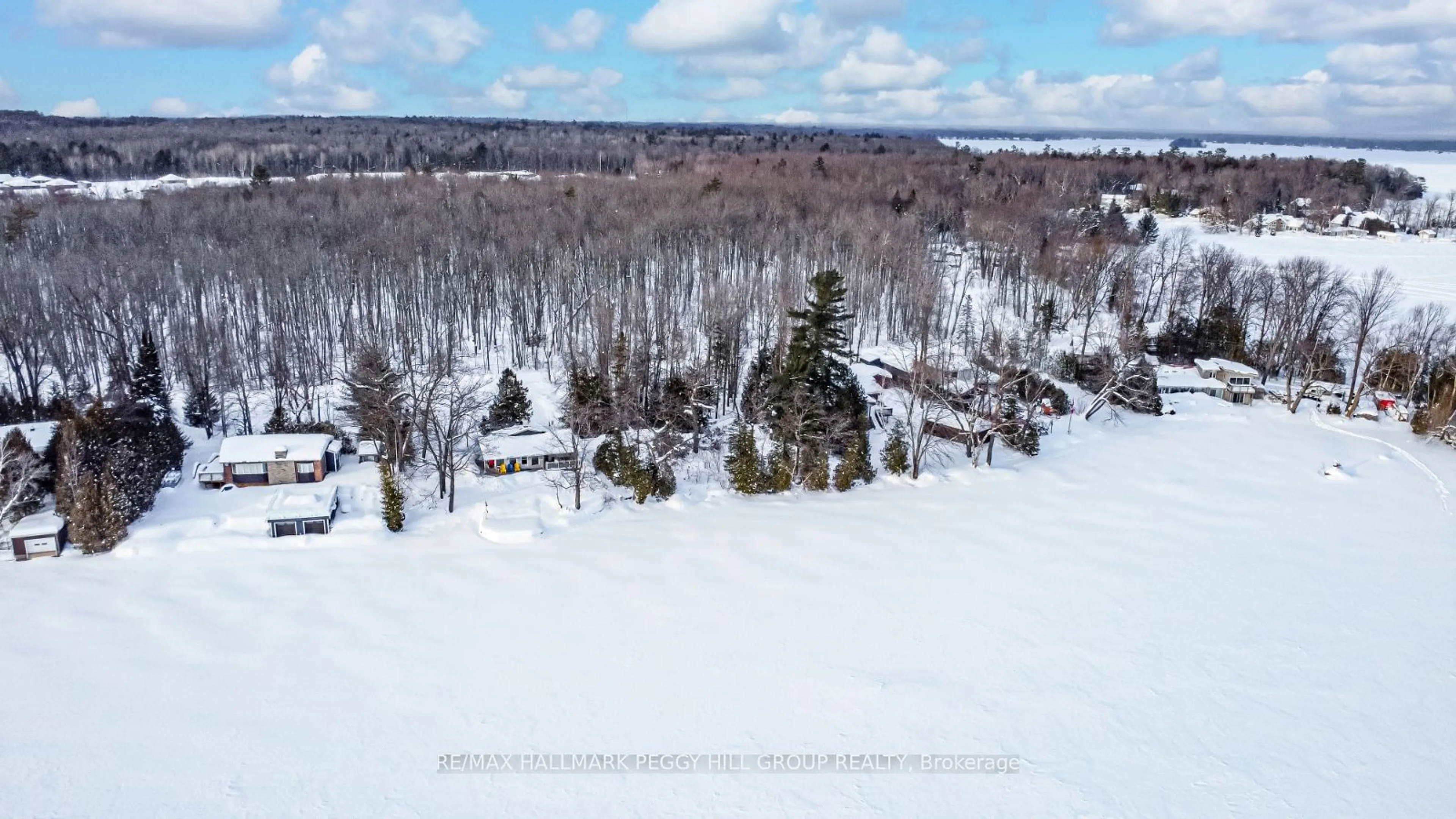 A pic from outside/outdoor area/front of a property/back of a property/a pic from drone, forest/trees view for 3466 Grayshott Dr, Severn Ontario L3V 0Y4