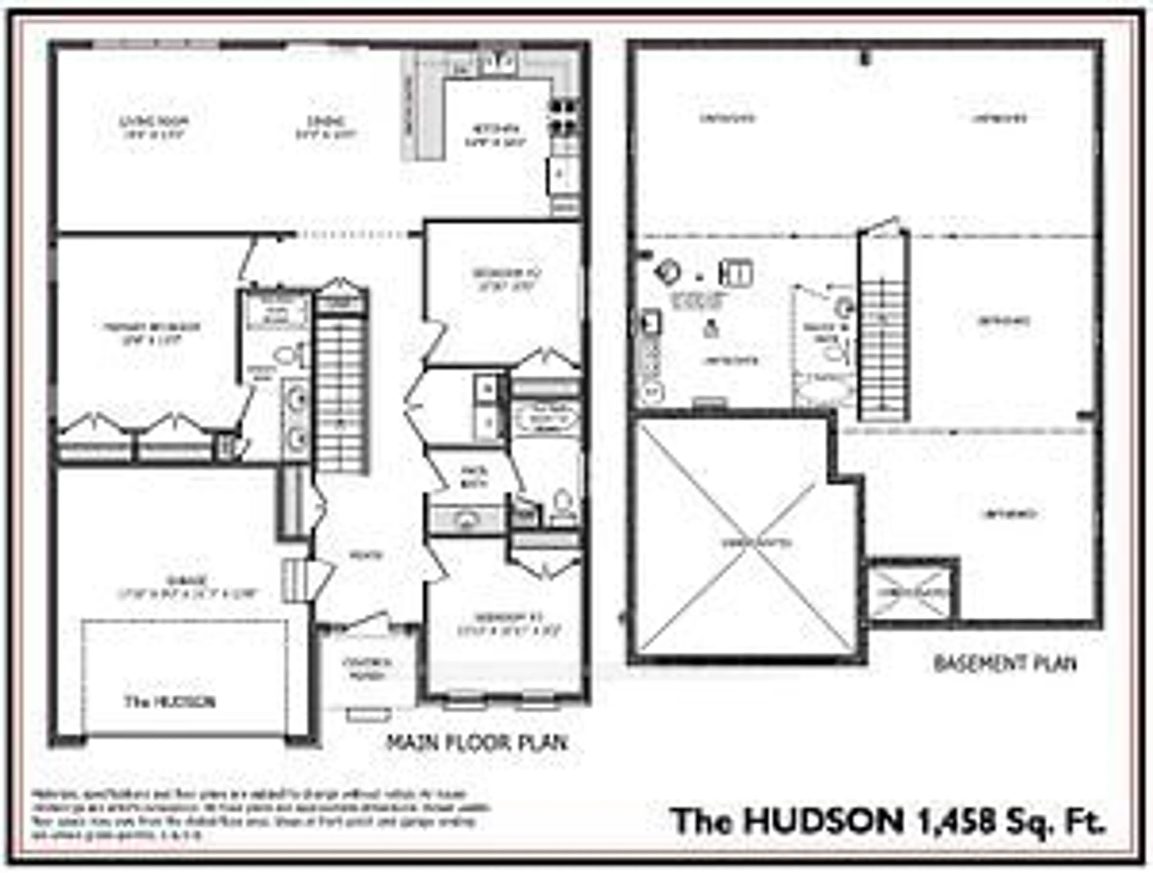 Floor plan for Lot 35 Harold Ave, Severn Ontario L0K 1E0