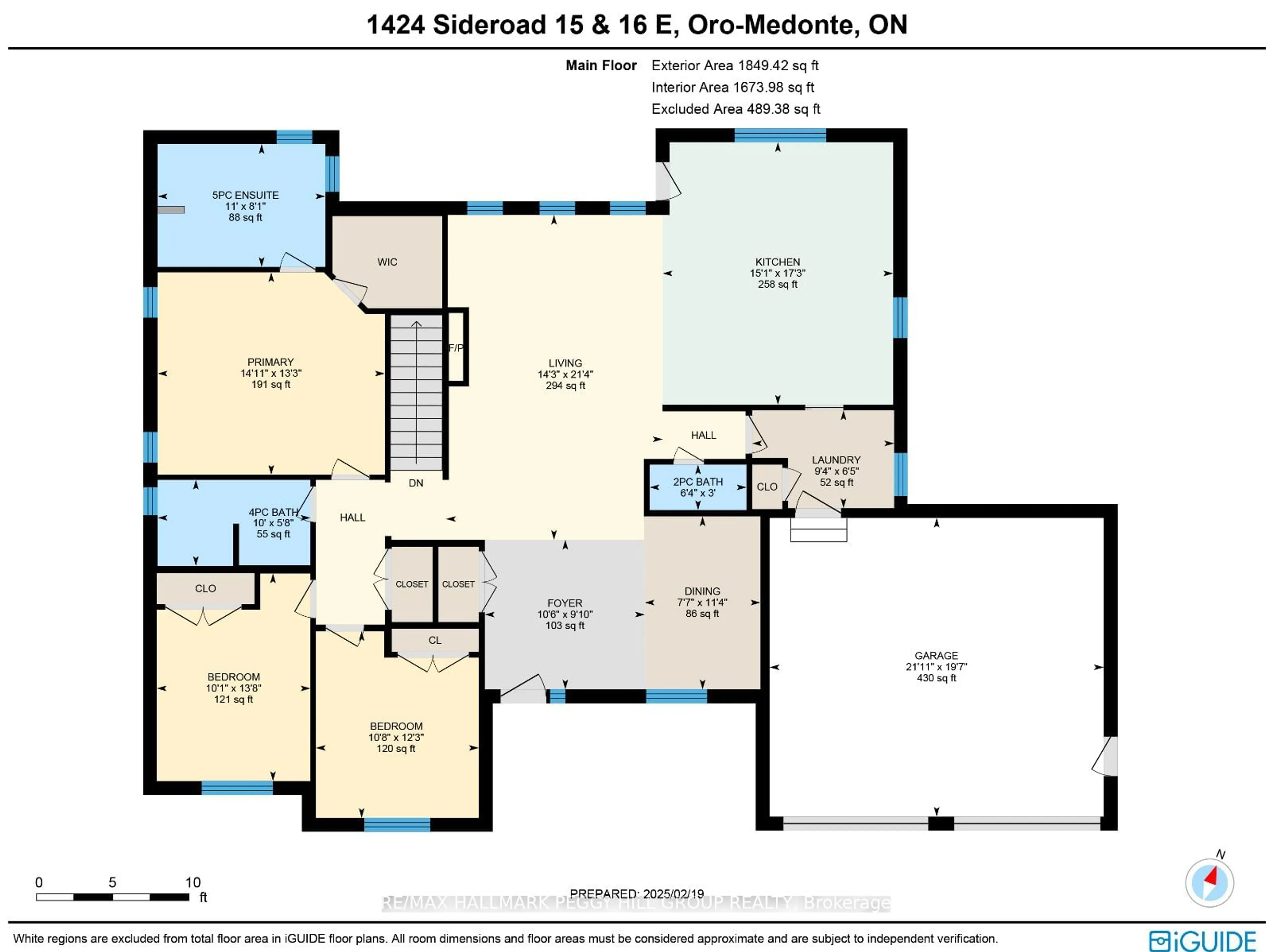 Floor plan for 1424 15/16 Sideroad, Oro-Medonte Ontario L0L 1T0