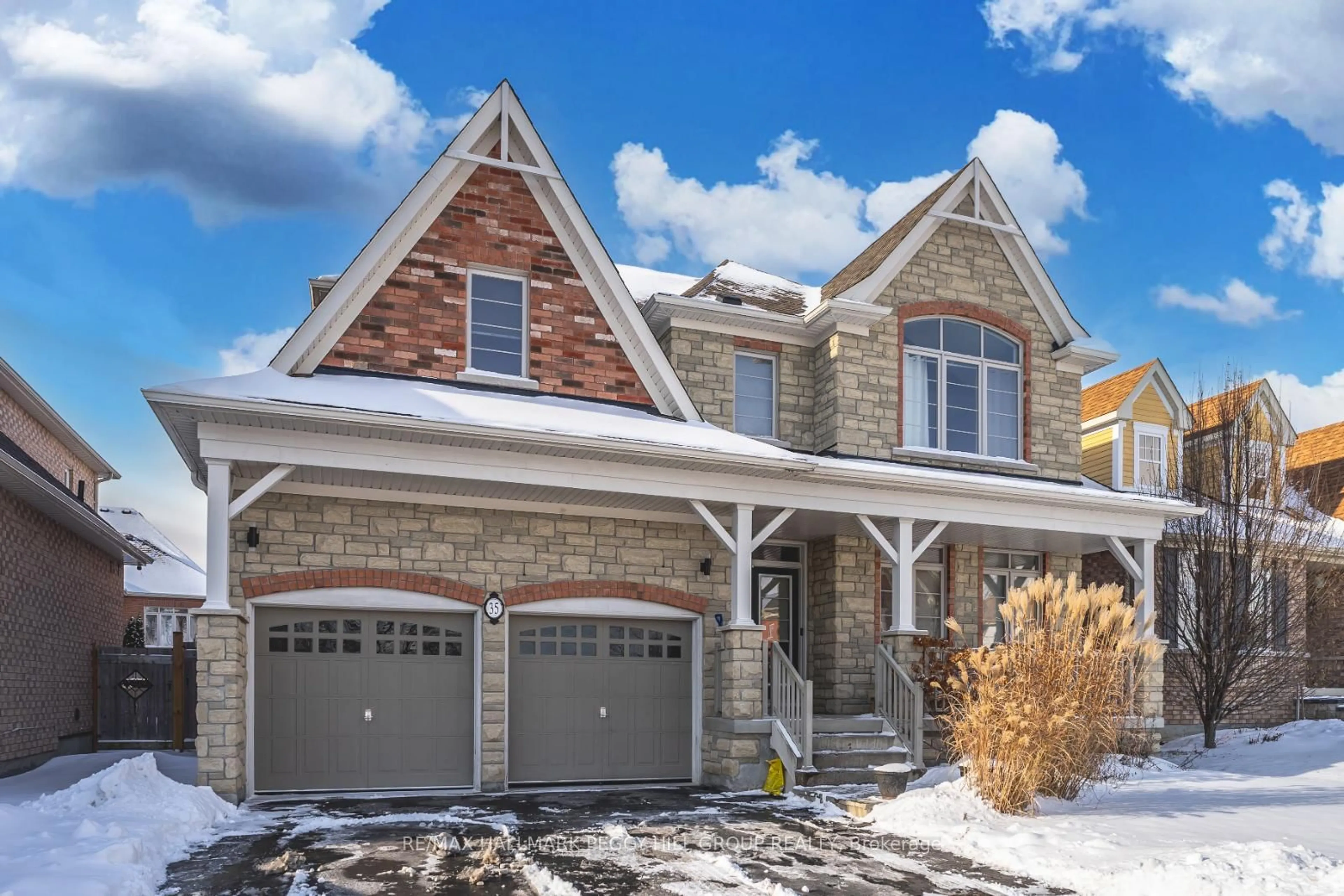 Home with brick exterior material, street for 35 Royal Park Blvd, Barrie Ontario L4N 6M8