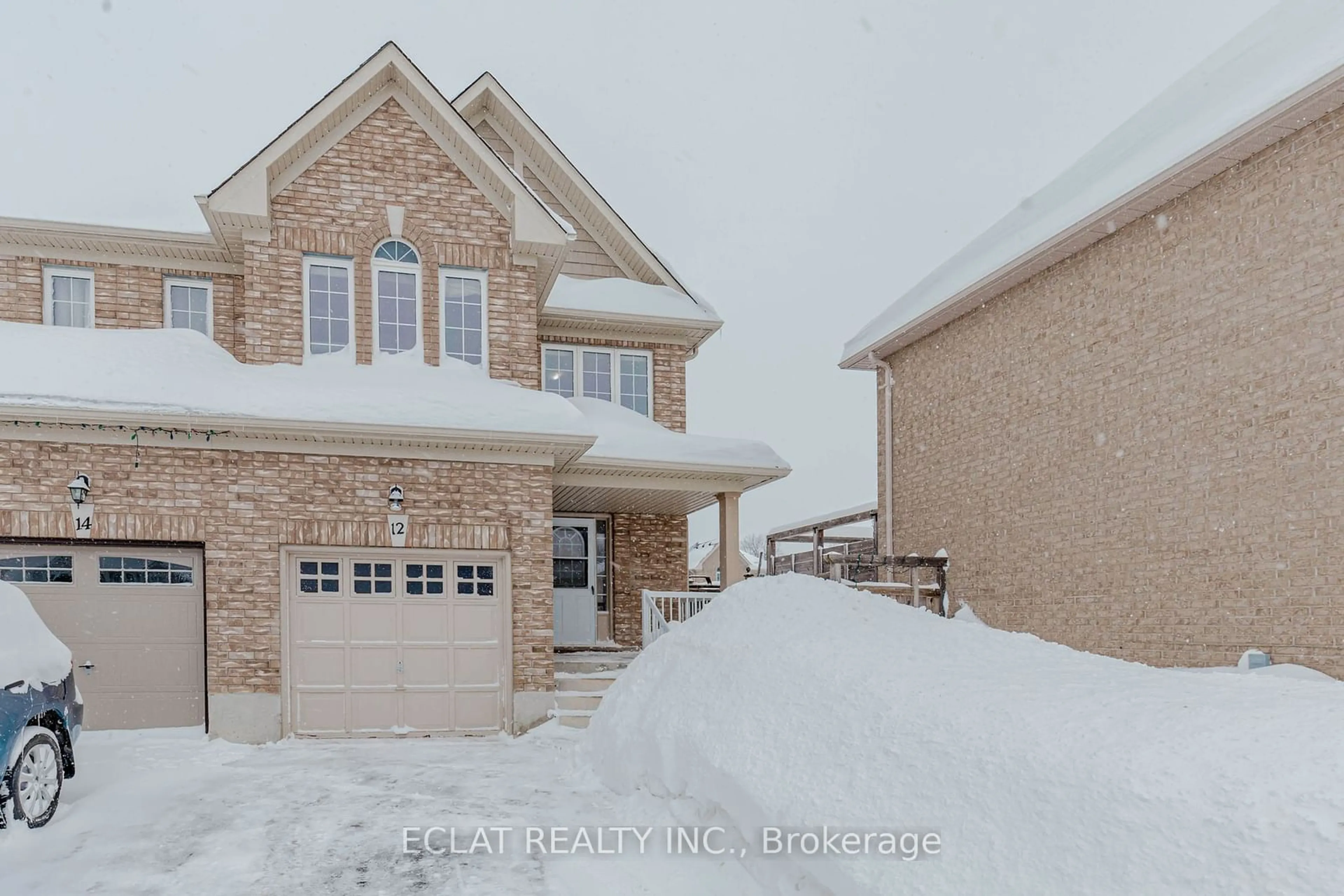 Home with brick exterior material, street for 12 Lancaster Crt, Barrie Ontario L4M 0G1