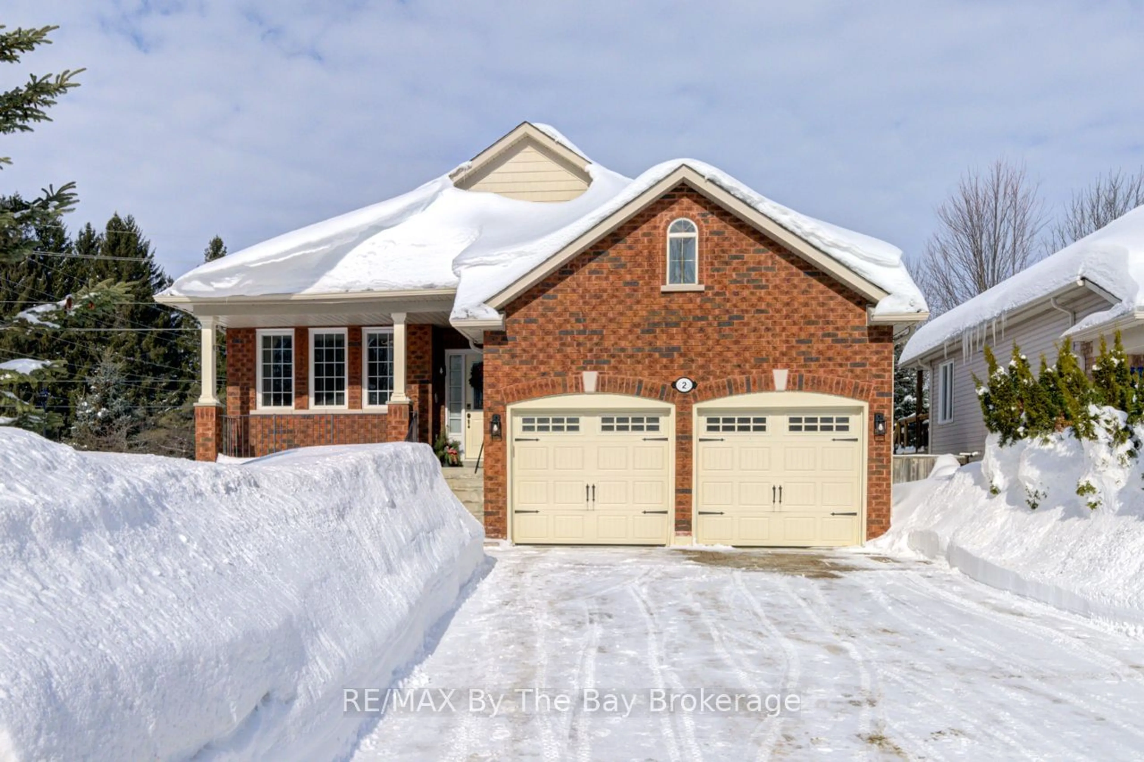 Home with brick exterior material, street for 2 Princess Point Dr, Wasaga Beach Ontario L9Z 3C3