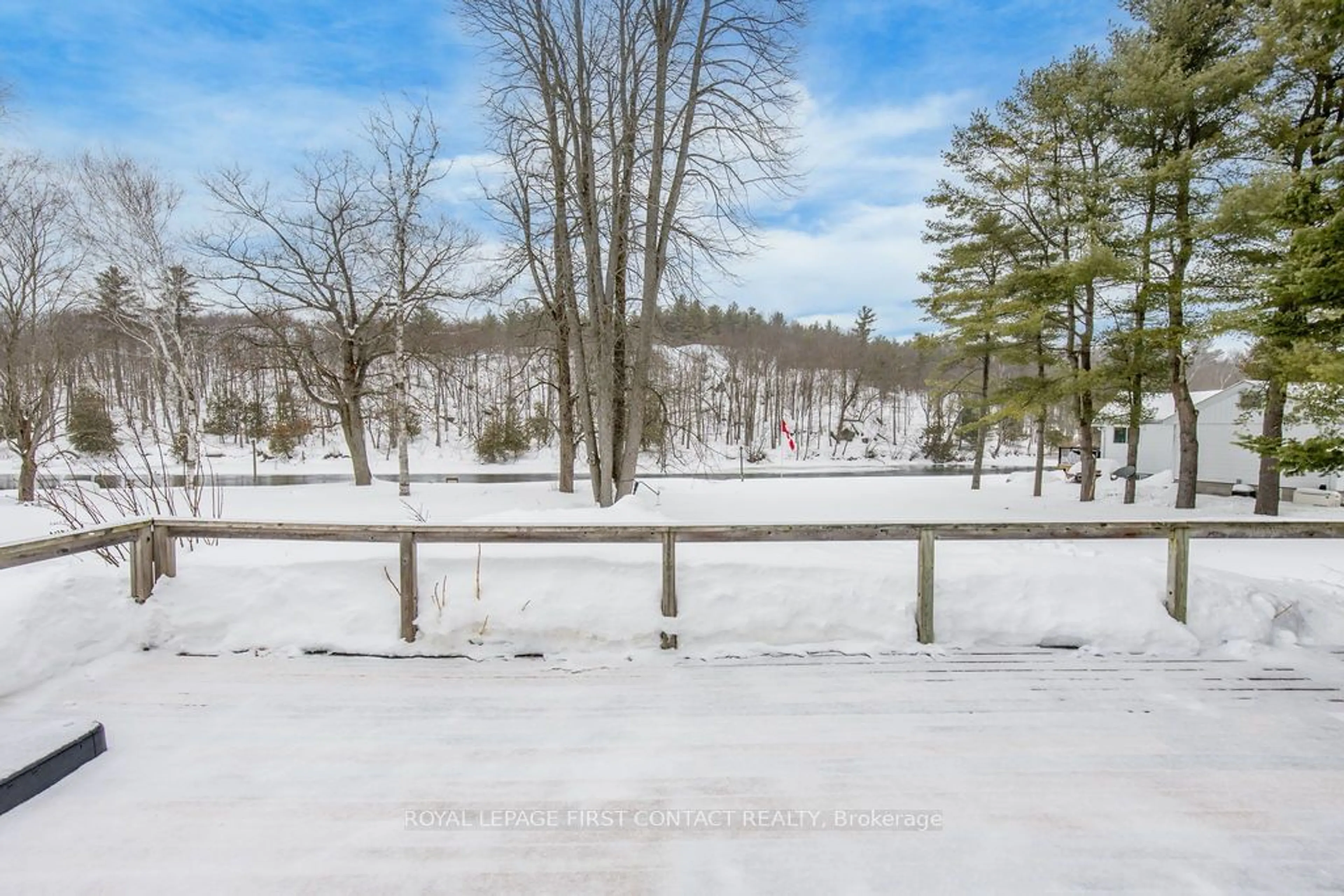 Patio, forest/trees view for 3004 Moynes Rd, Severn Ontario L0K 2B0