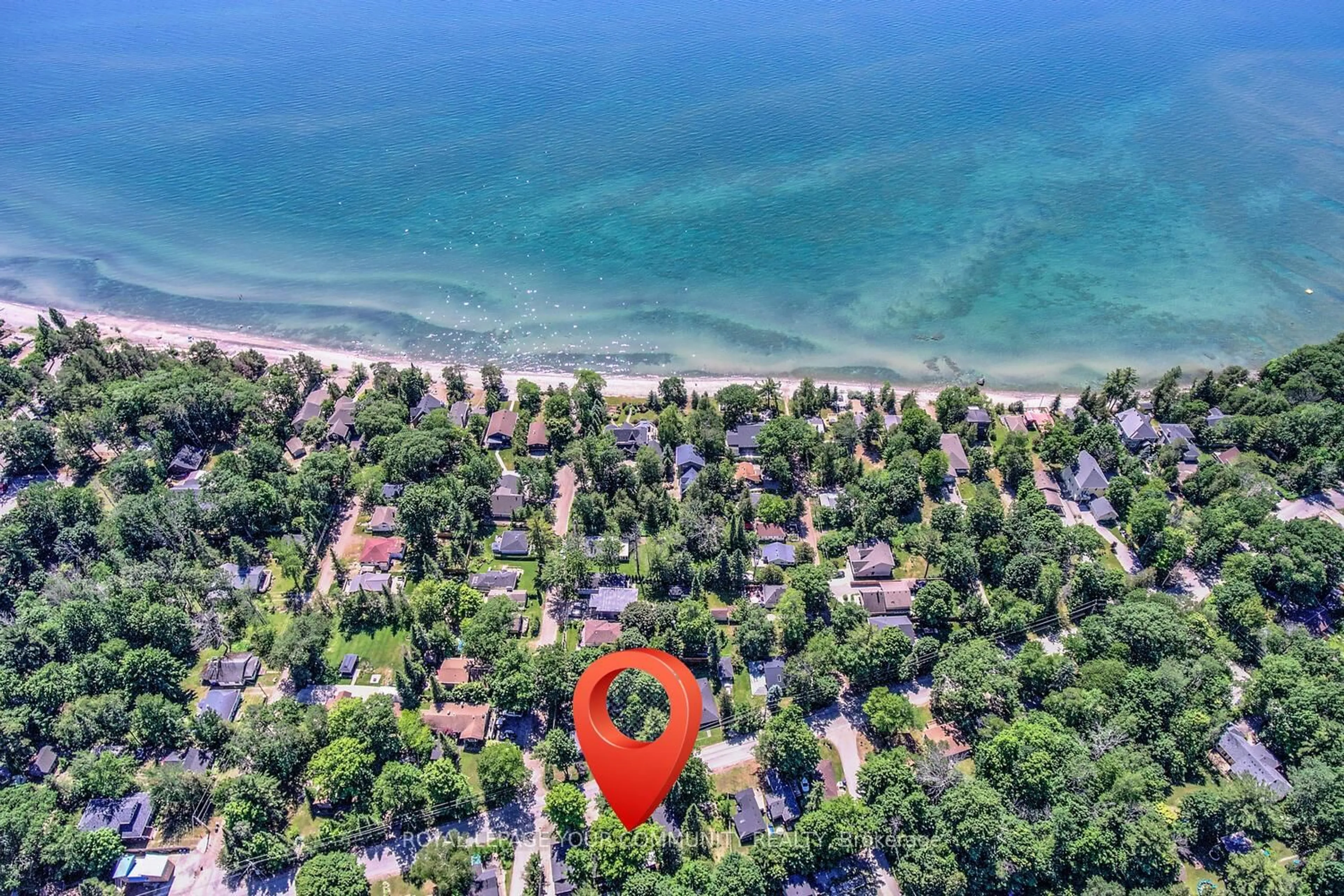 A pic from outside/outdoor area/front of a property/back of a property/a pic from drone, water/lake/river/ocean view for 1971 Tiny Beaches Rd, Tiny Ontario L0L 2J0