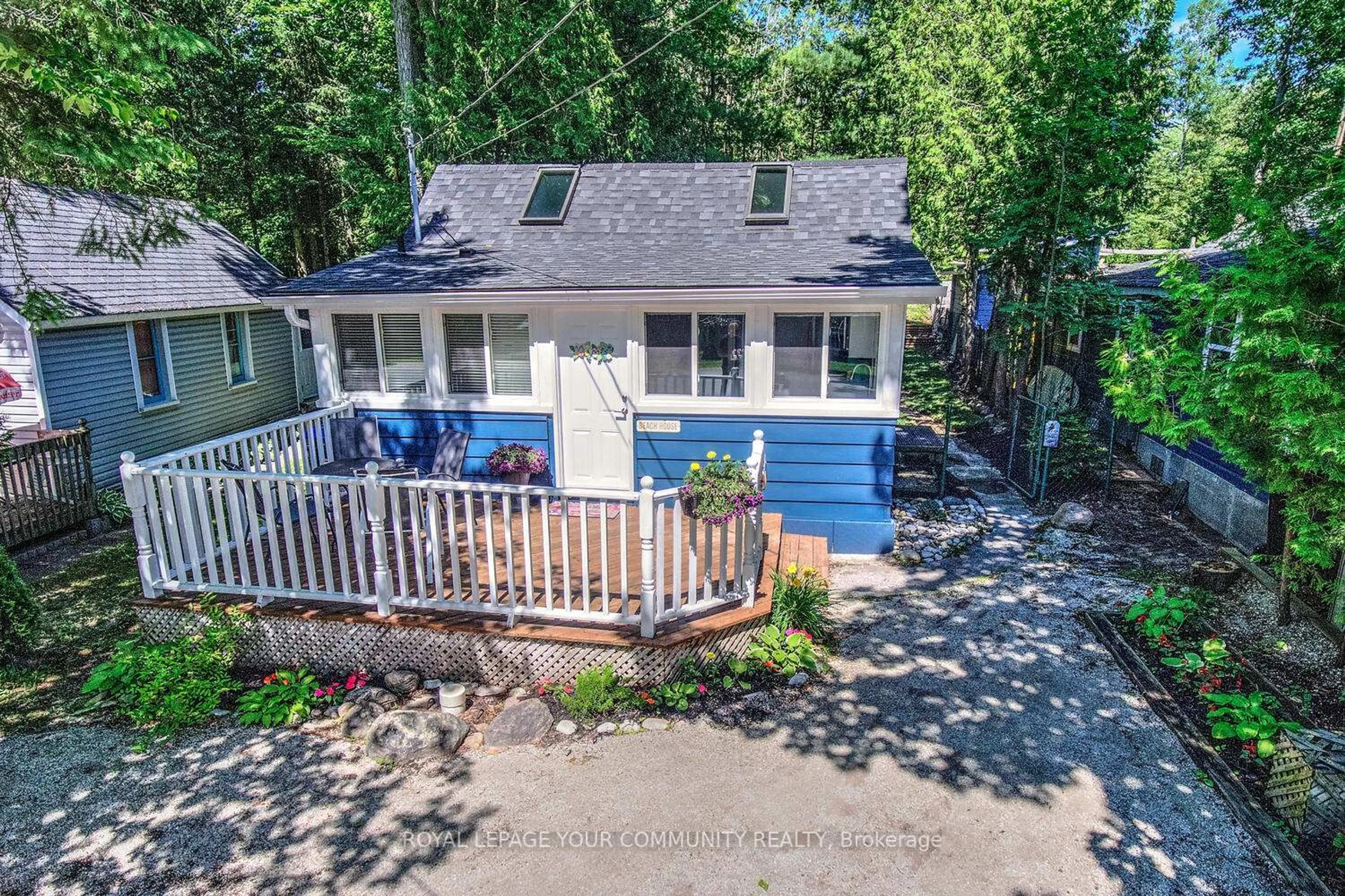 A pic from outside/outdoor area/front of a property/back of a property/a pic from drone, water/lake/river/ocean view for 1971 Tiny Beaches Rd, Tiny Ontario L0L 2J0