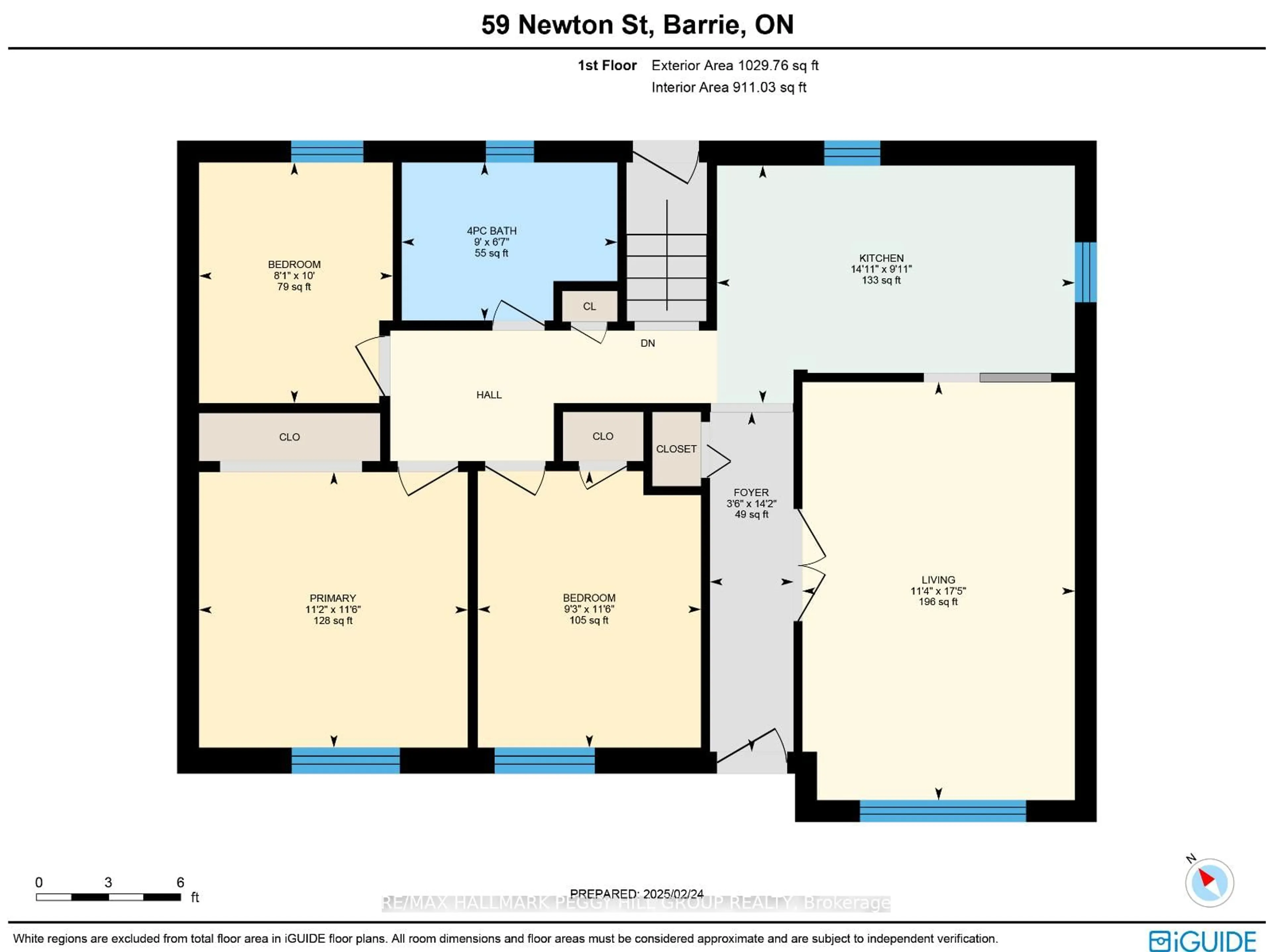 Floor plan for 59 Newton St, Barrie Ontario L4M 3N4