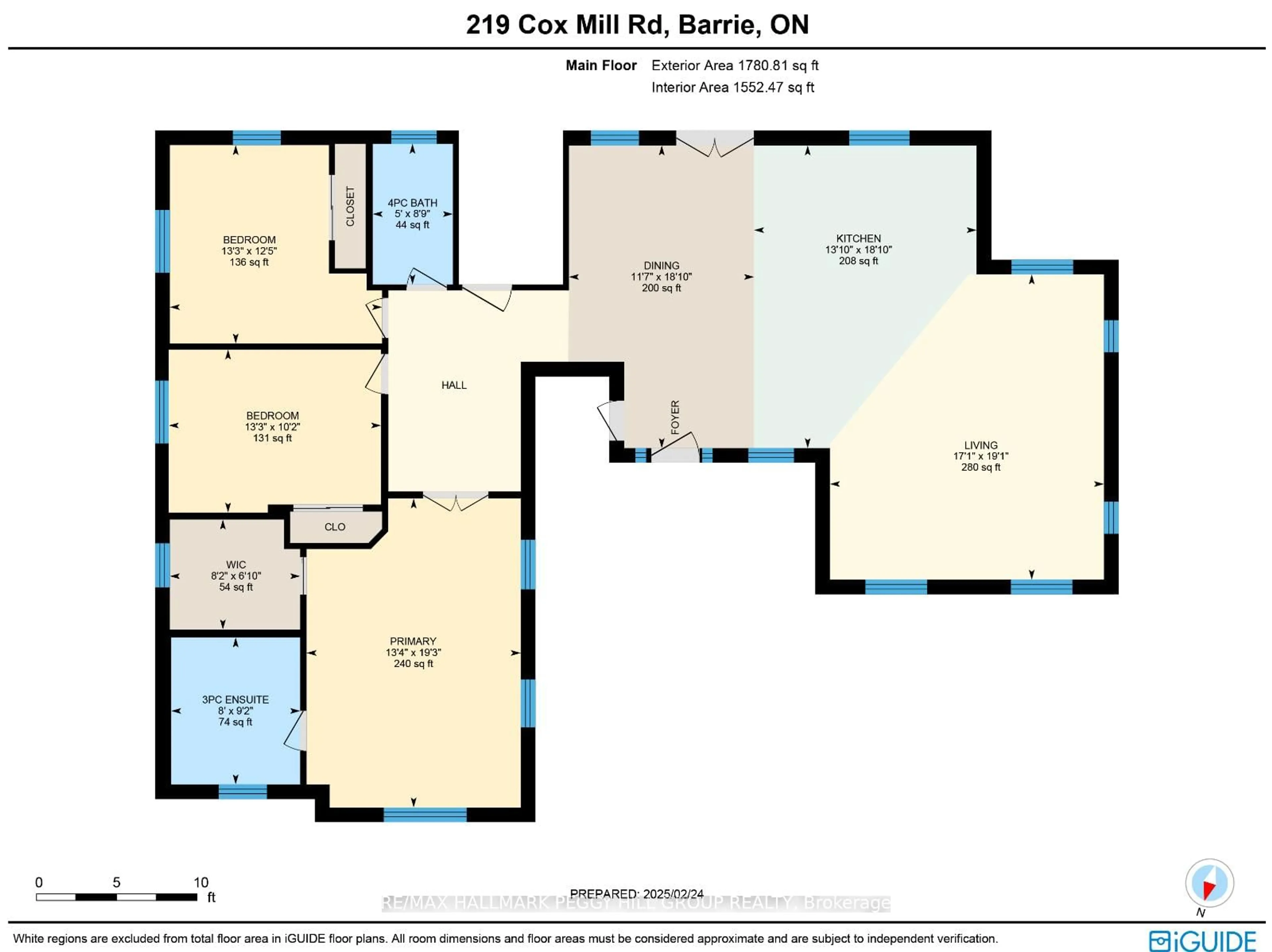 Floor plan for 219 Cox Mill Rd, Barrie Ontario L4N 4G6