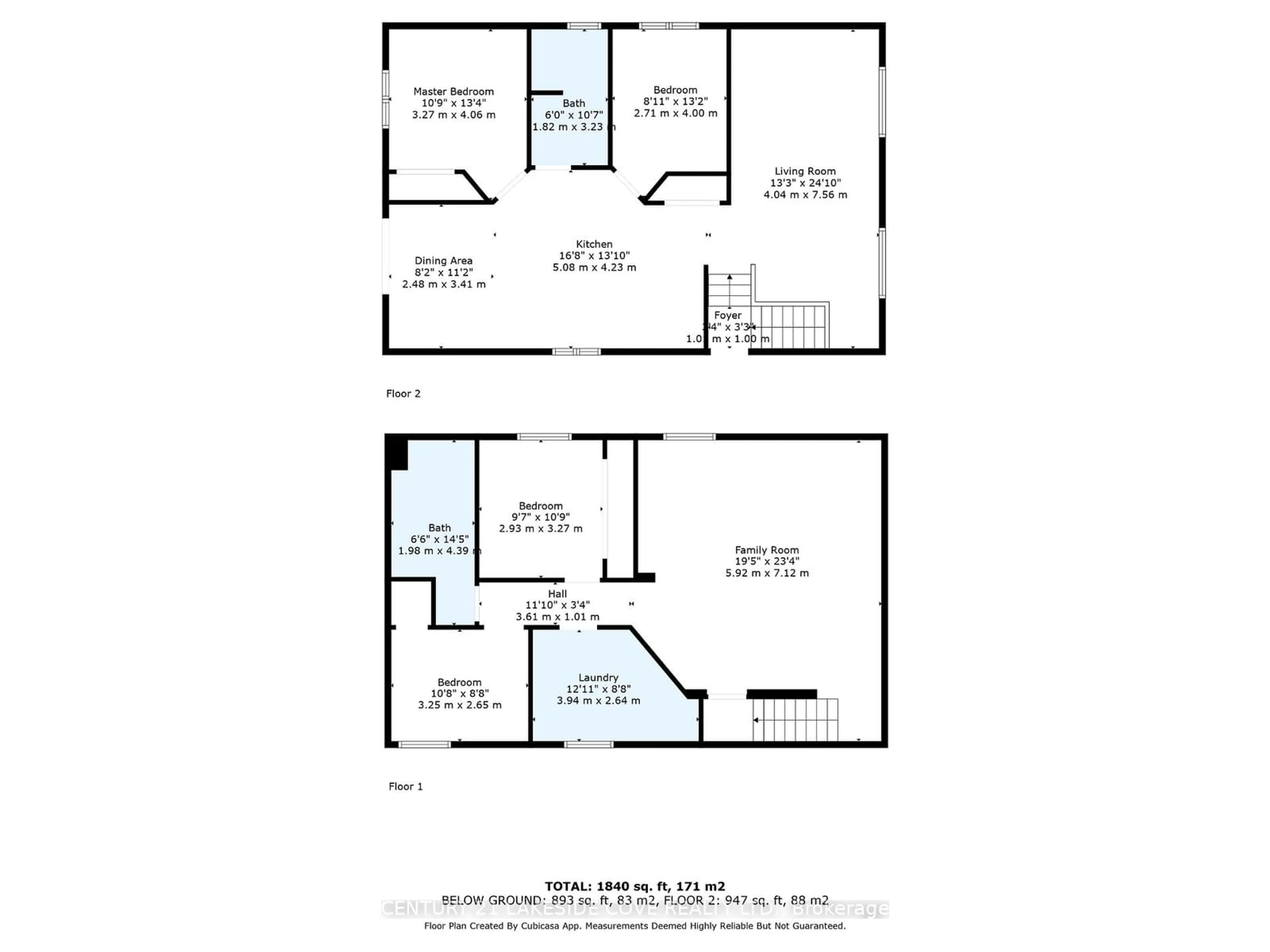 Floor plan for 357 Arthur St, Orillia Ontario L3V 3M9