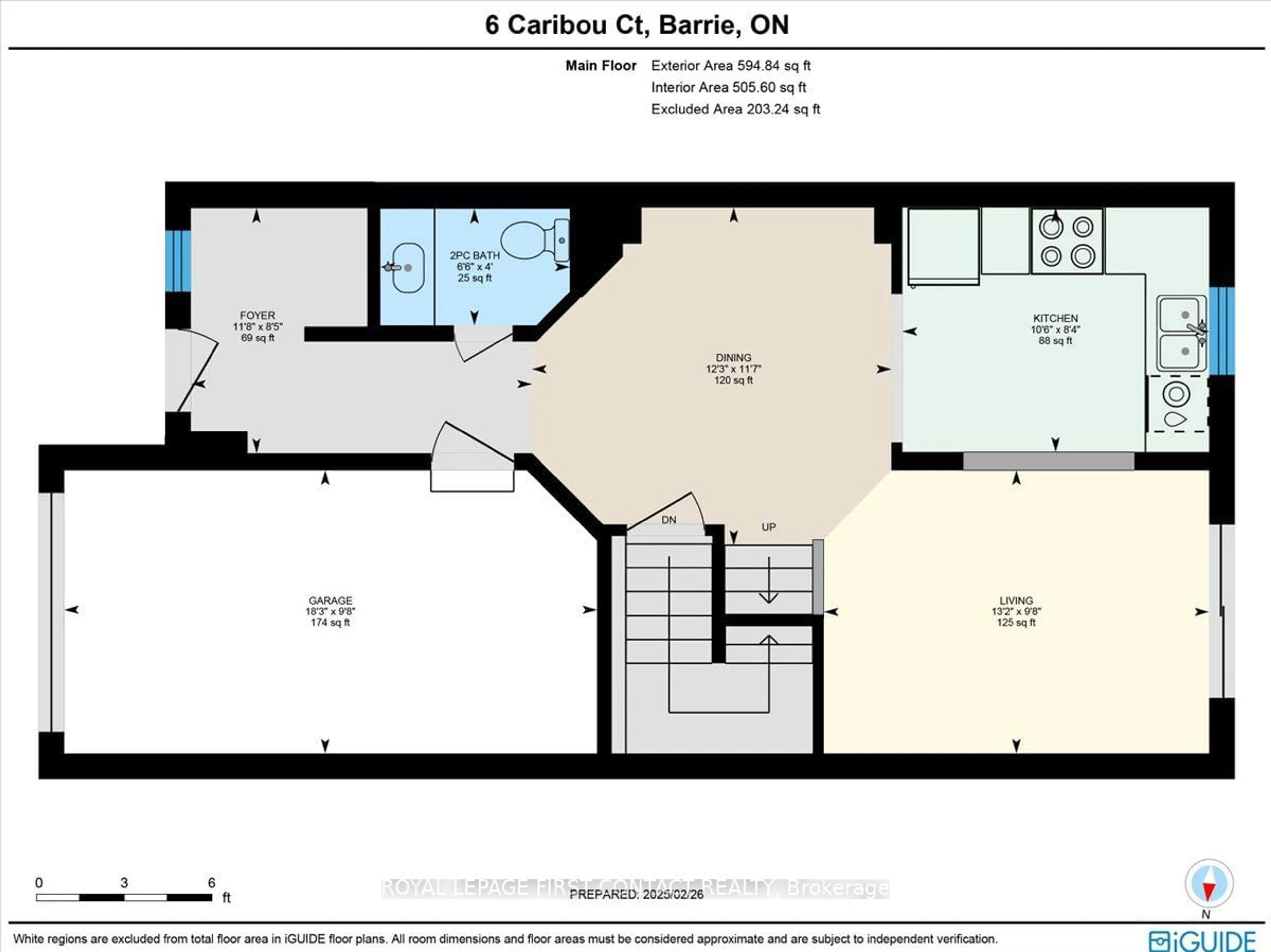 Floor plan for 6 Caribou Crt, Barrie Ontario L4N 8N3