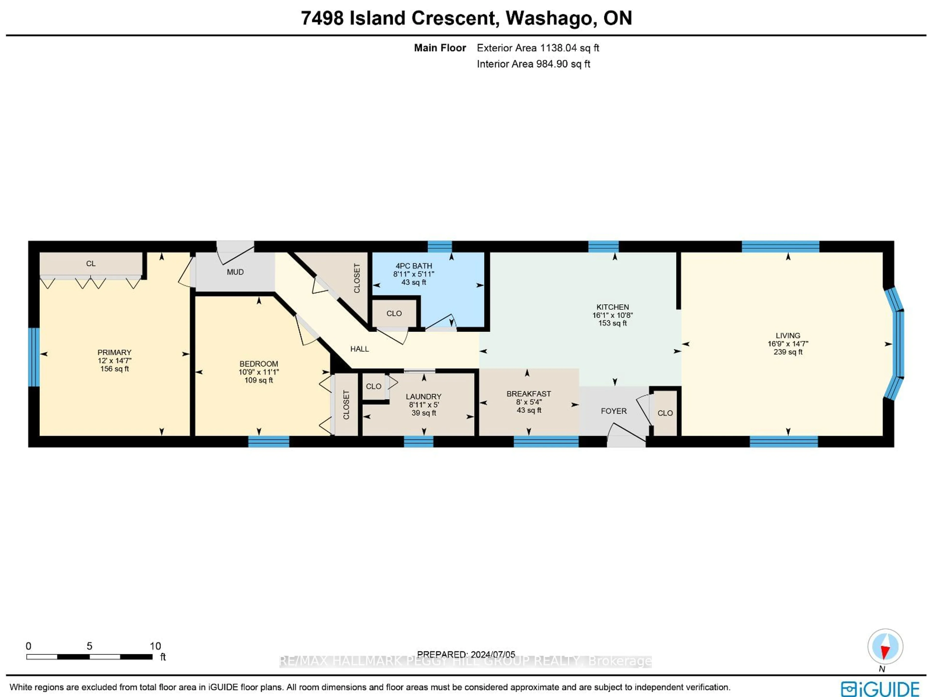 Floor plan for 7498 Island Cres, Ramara Ontario L0K 2B0