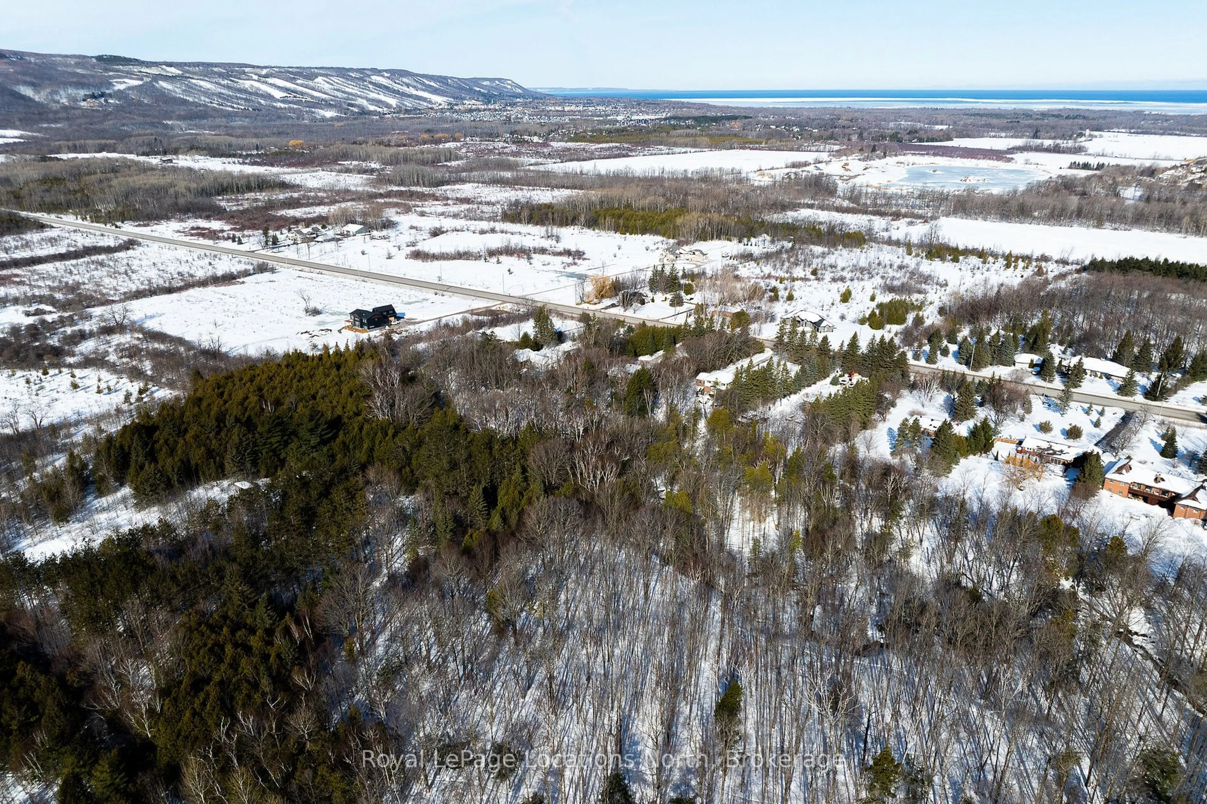 A pic from outside/outdoor area/front of a property/back of a property/a pic from drone, forest/trees view for 1012 Sixth St, Clearview Ontario L9Y 3Y9