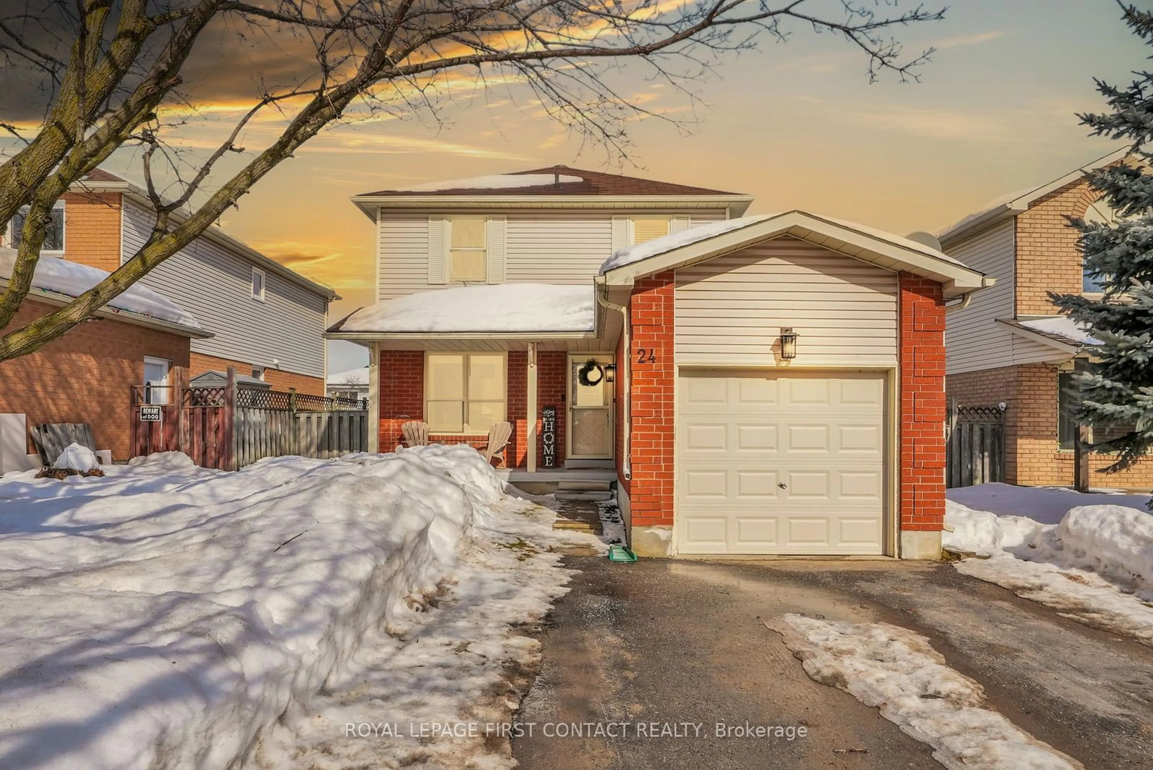 Home with brick exterior material, street for 24 Ward Dr, Barrie Ontario L4N 7N9