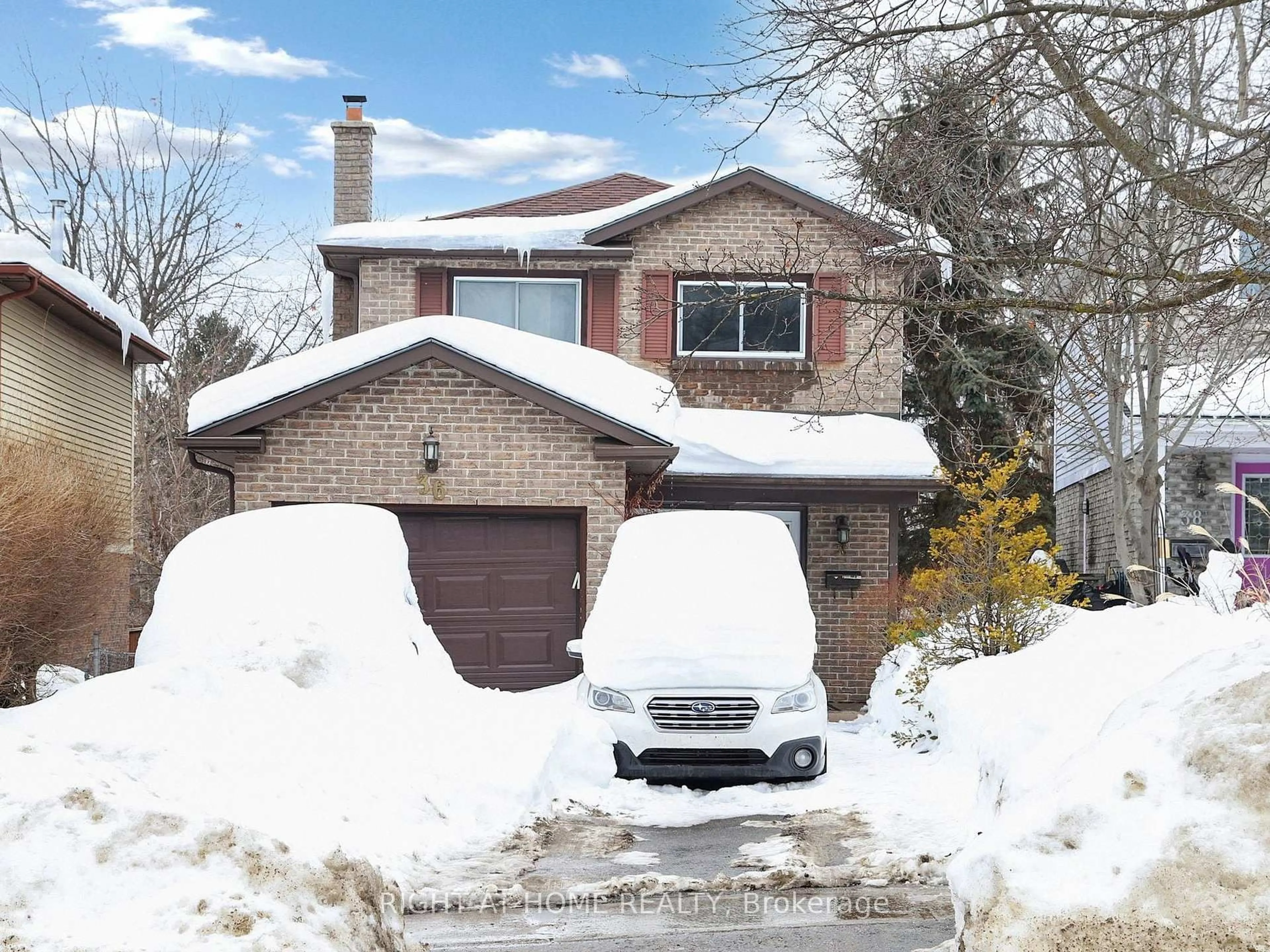 Home with brick exterior material, street for 36 Fox Run, Barrie Ontario L4N 5L5