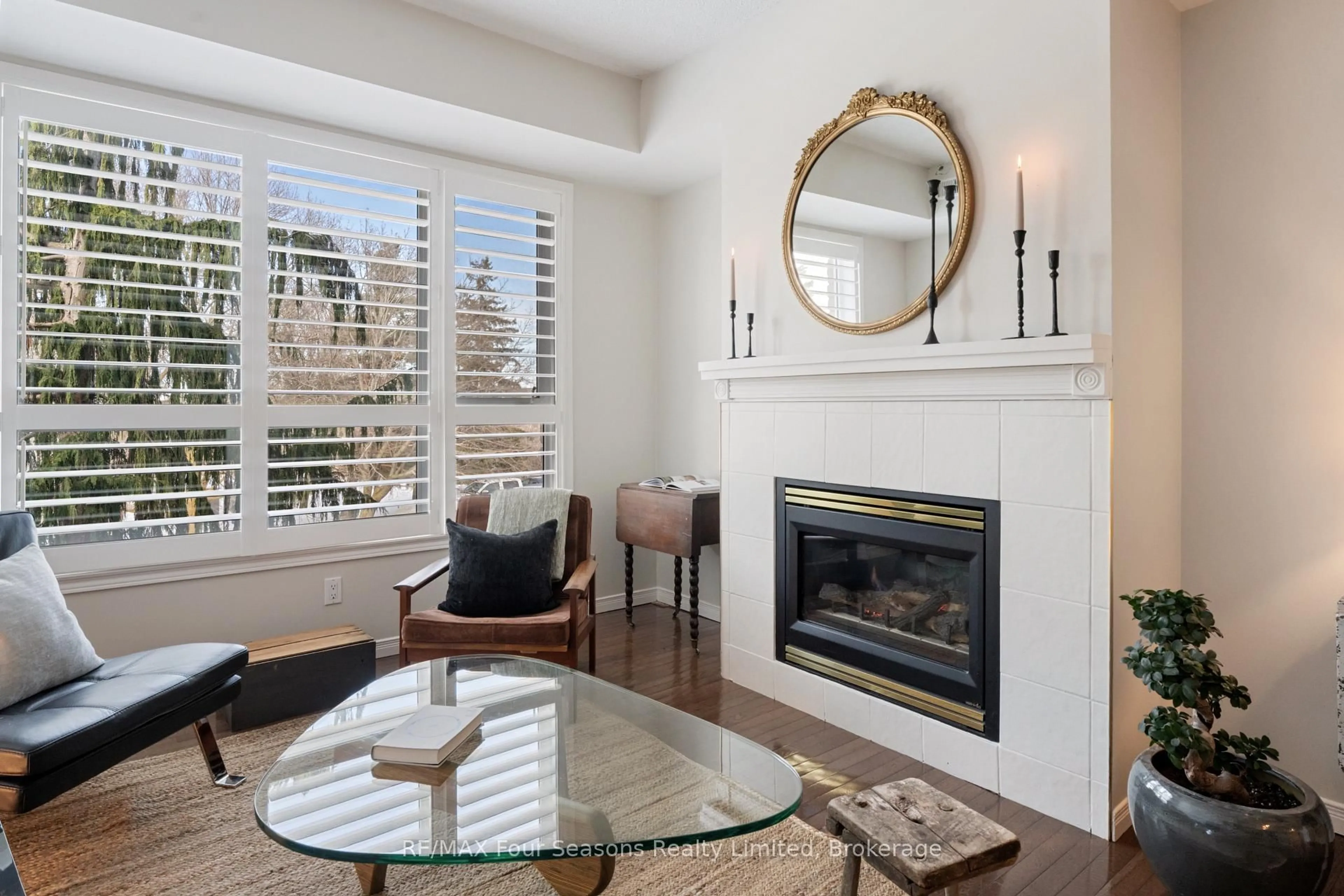 Living room with furniture, wood/laminate floor for 750 Johnston Park Ave #2012, Collingwood Ontario L9Y 5C7