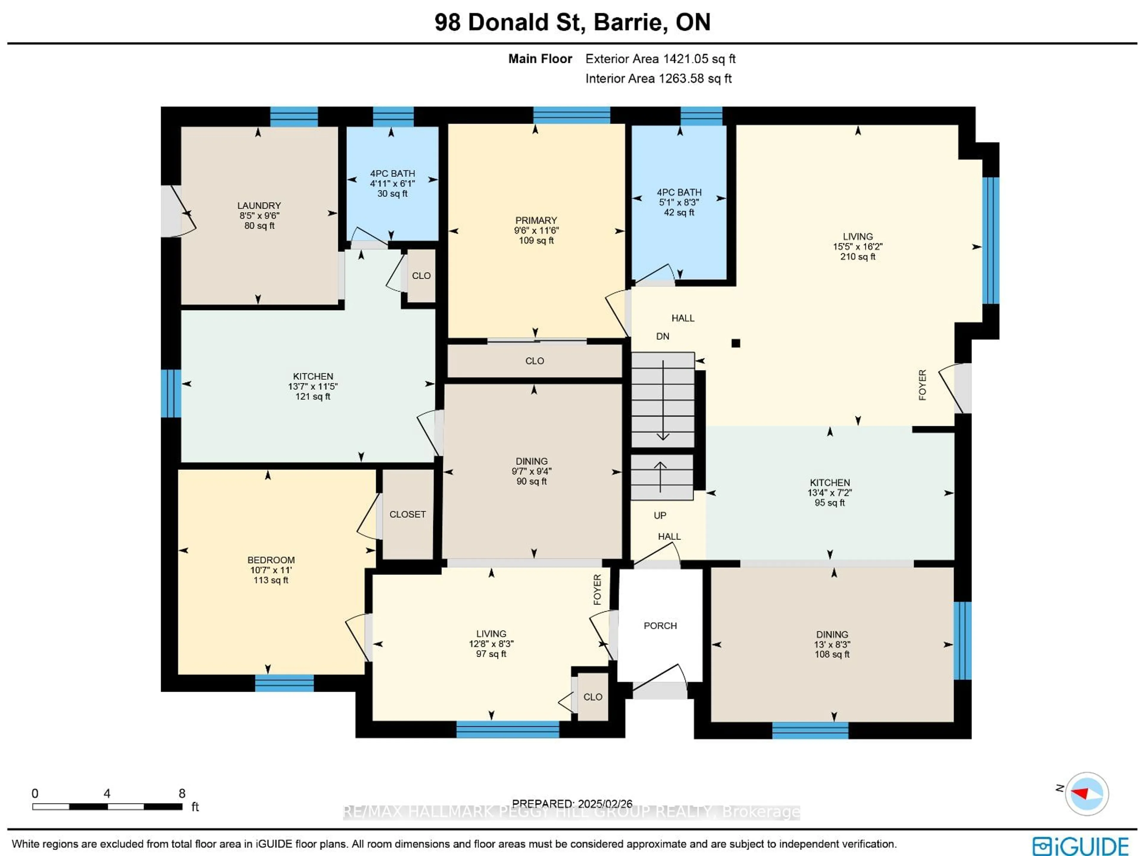 Floor plan for 98 Donald St, Barrie Ontario L4N 1E3