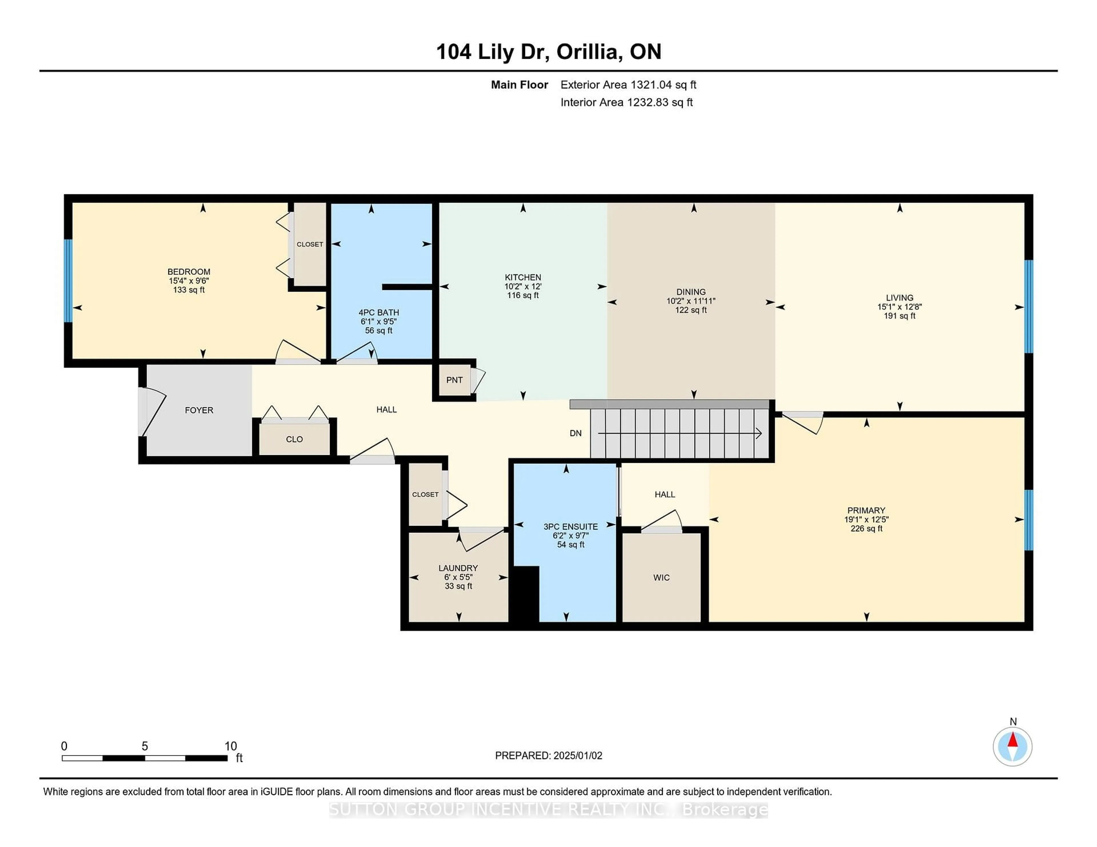 Floor plan for 104 Lily Dr, Orillia Ontario L3V 0G3