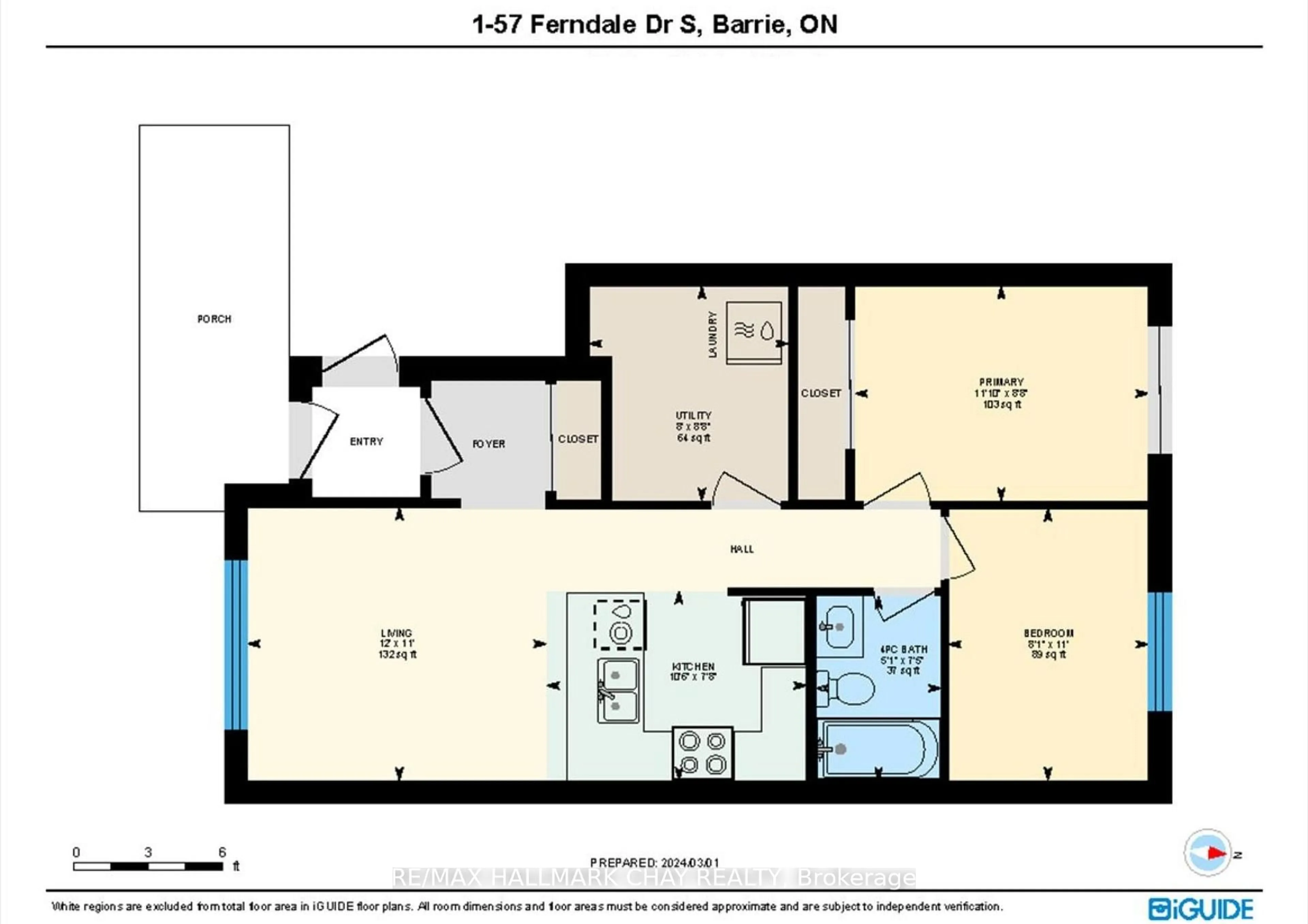 Floor plan for 57 FERNDALE Dr #1, Barrie Ontario L4N 5W9