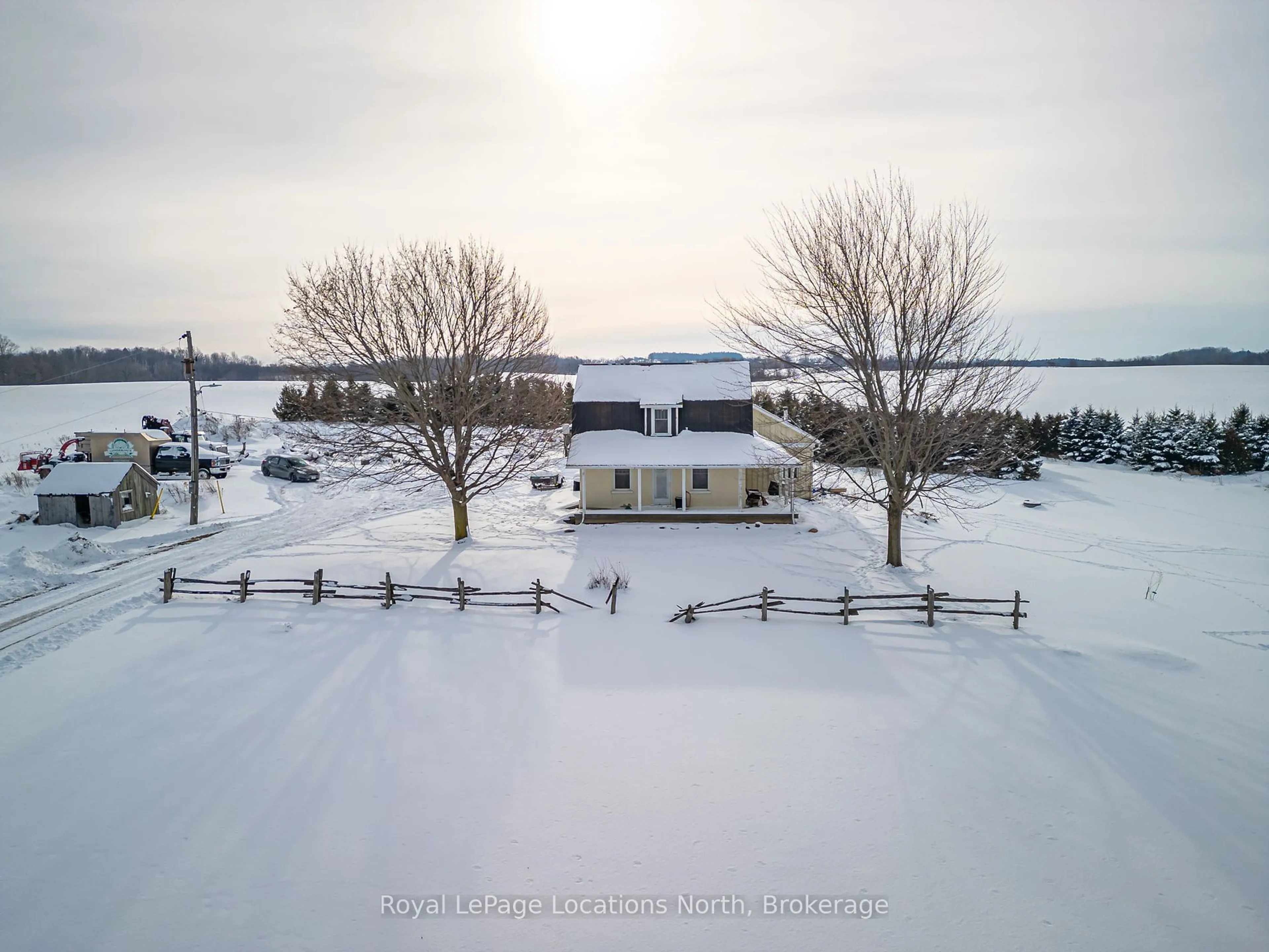 A pic from outside/outdoor area/front of a property/back of a property/a pic from drone, water/lake/river/ocean view for 7149 21 22 Nottawasaga Side Rd, Clearview Ontario L0M 1G0