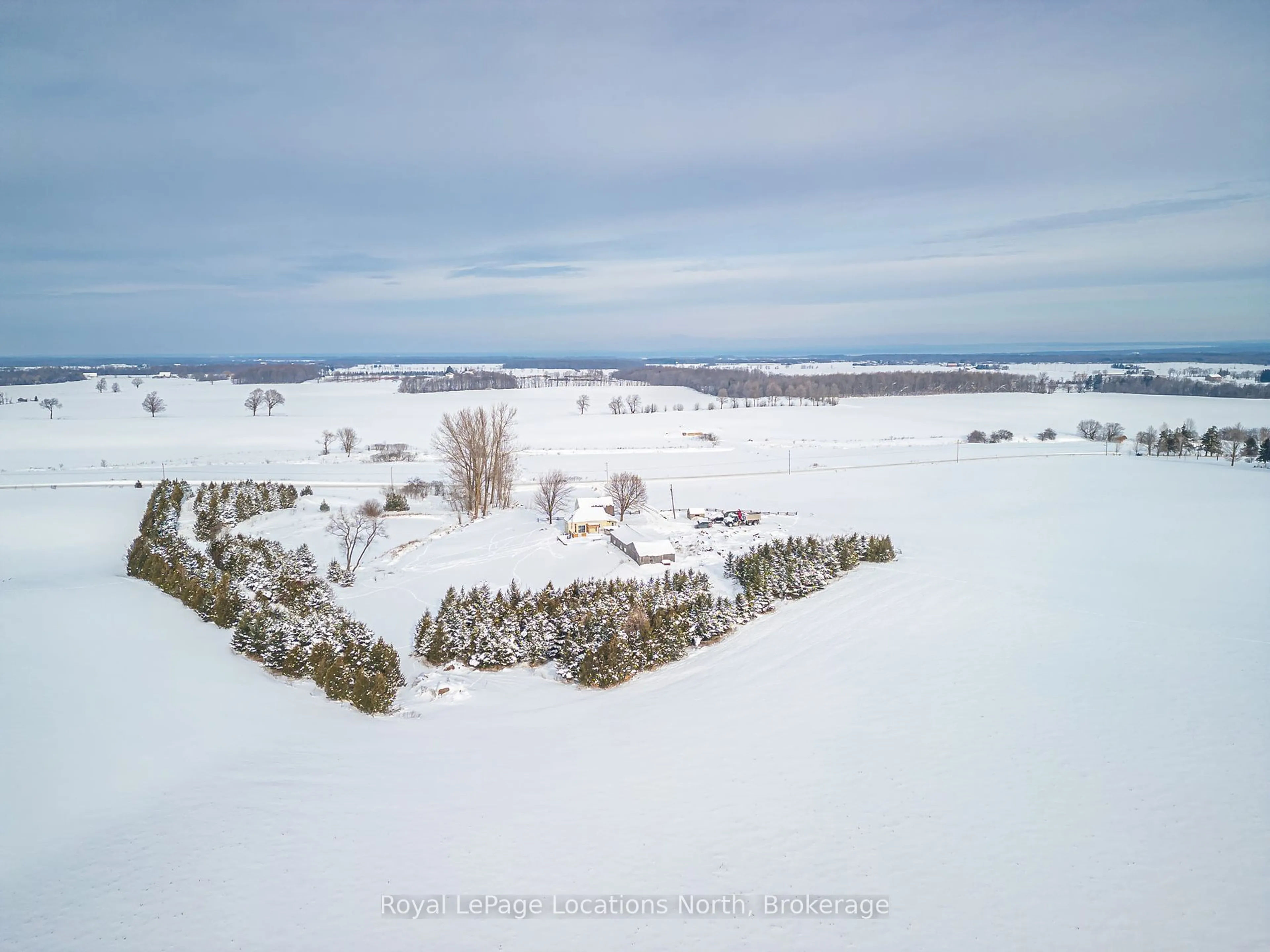 A pic from outside/outdoor area/front of a property/back of a property/a pic from drone, forest/trees view for 7149 21 22 Nottawasaga Side Rd, Clearview Ontario L0M 1G0