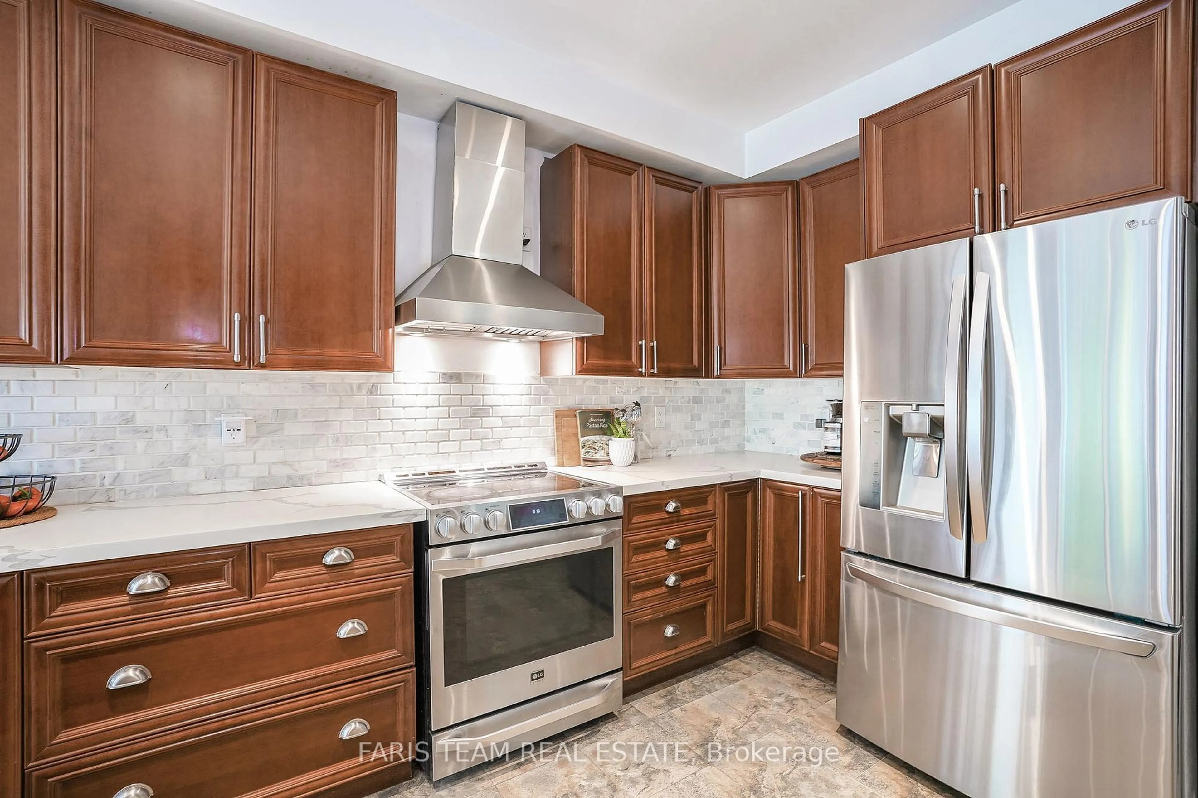 Contemporary kitchen, ceramic/tile floor for 64 Westminster Circ, Barrie Ontario L4M 0A5